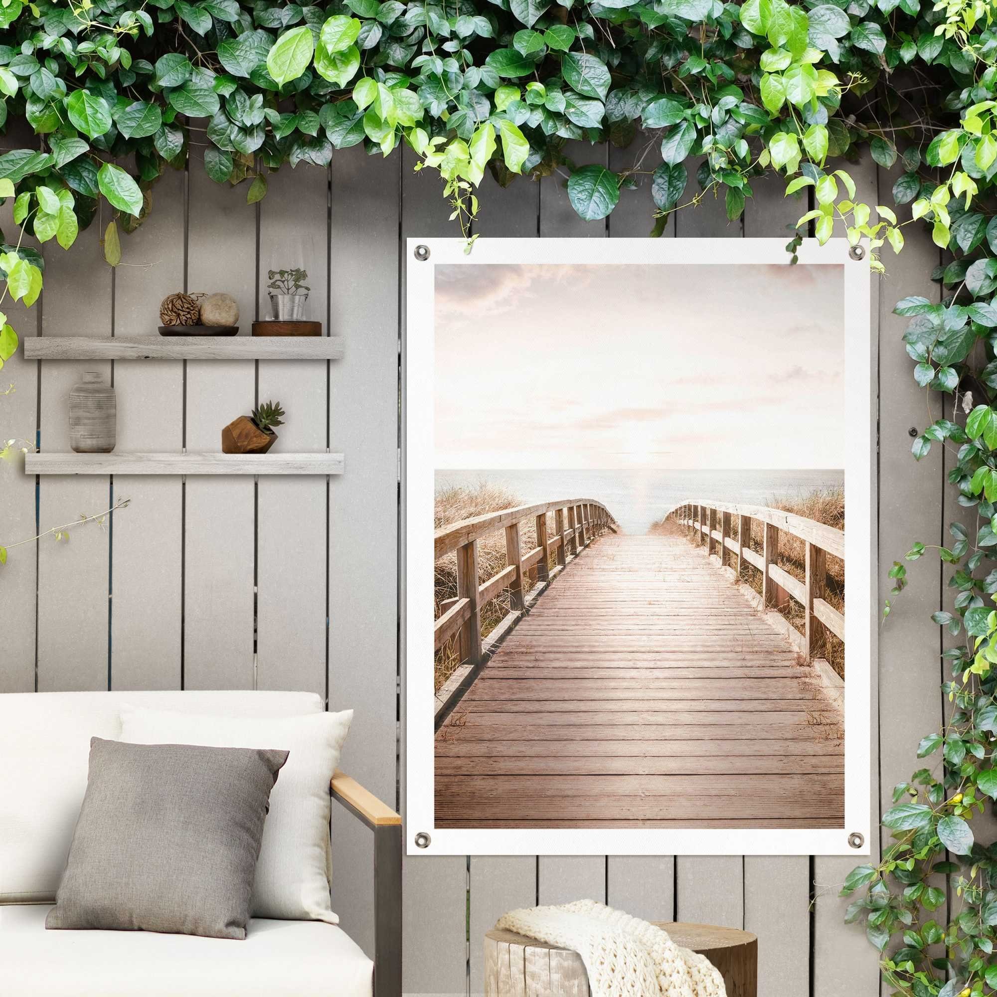 Reinders! Poster Brug naar het strand Outdoor voor tuin of balkon