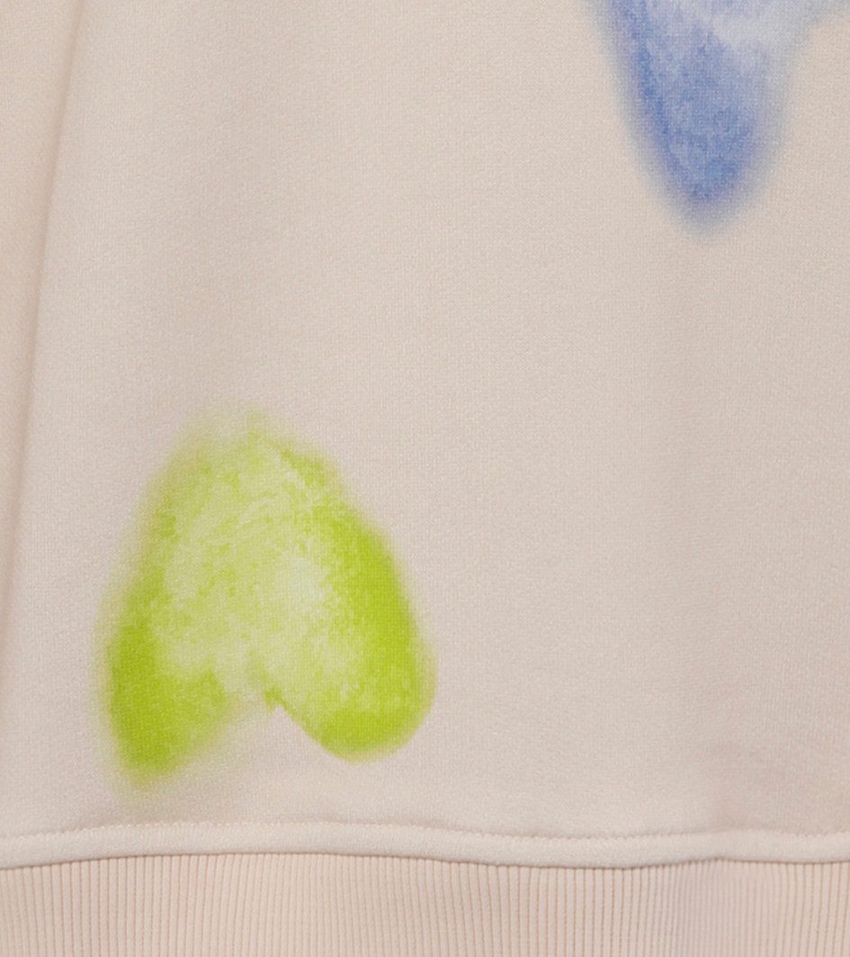Aniston CASUAL Sweatshirt met batik-harten bedrukt - nieuwe collectie