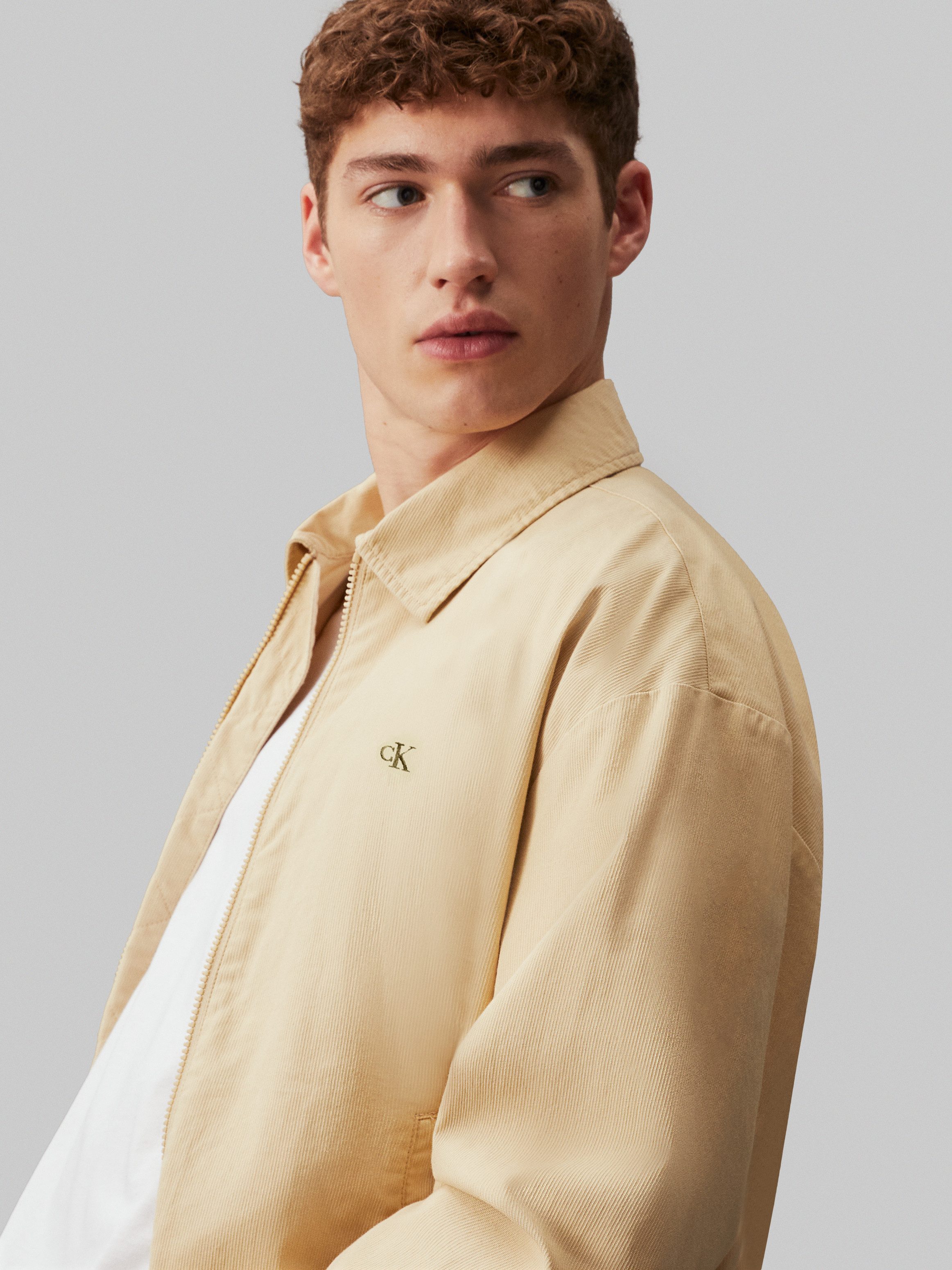 Calvin Klein Jack in collegestijl LINEAR TEXTURE HARRINGTON