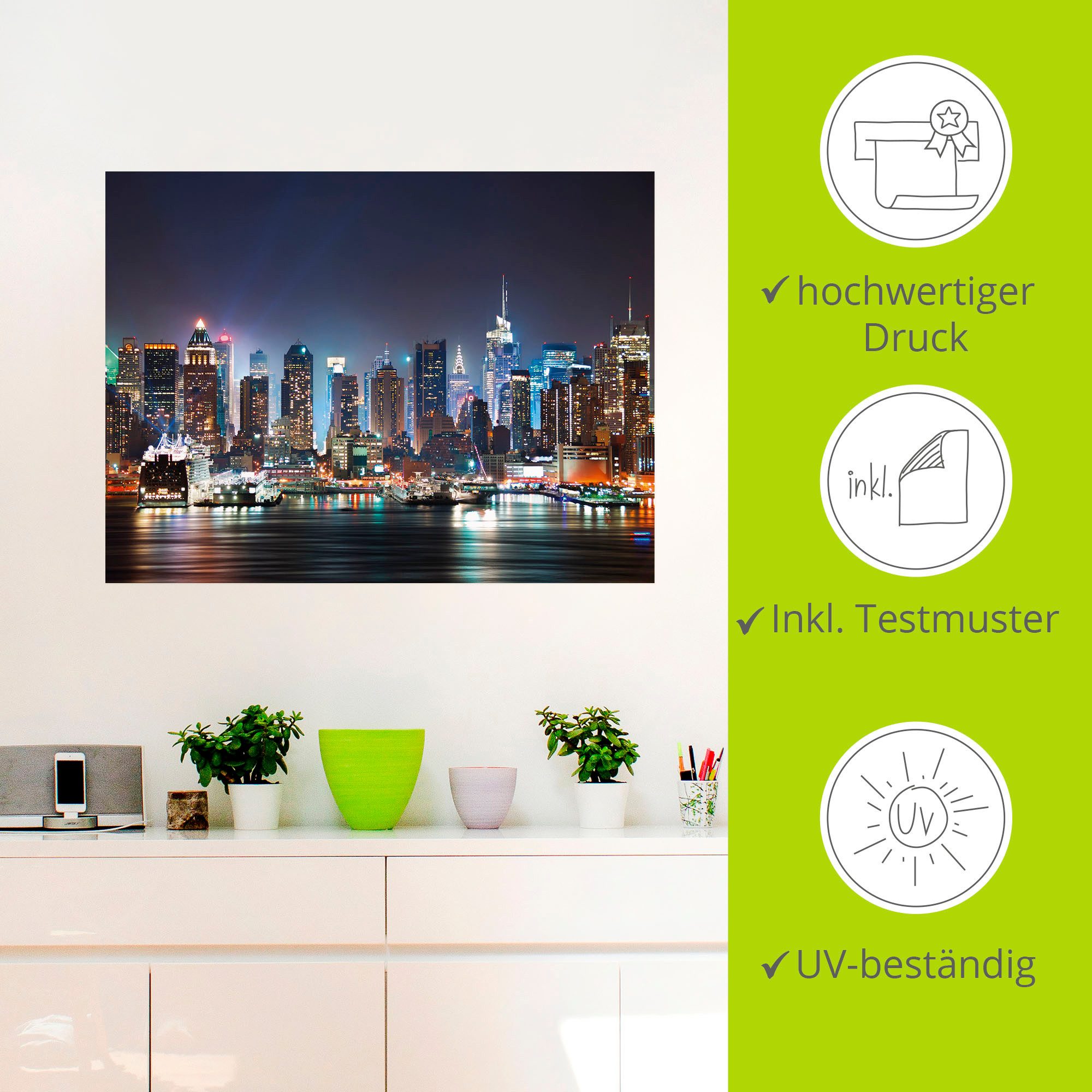 Artland Artprint New York City Times Square als artprint op linnen, poster, muursticker in verschillende maten