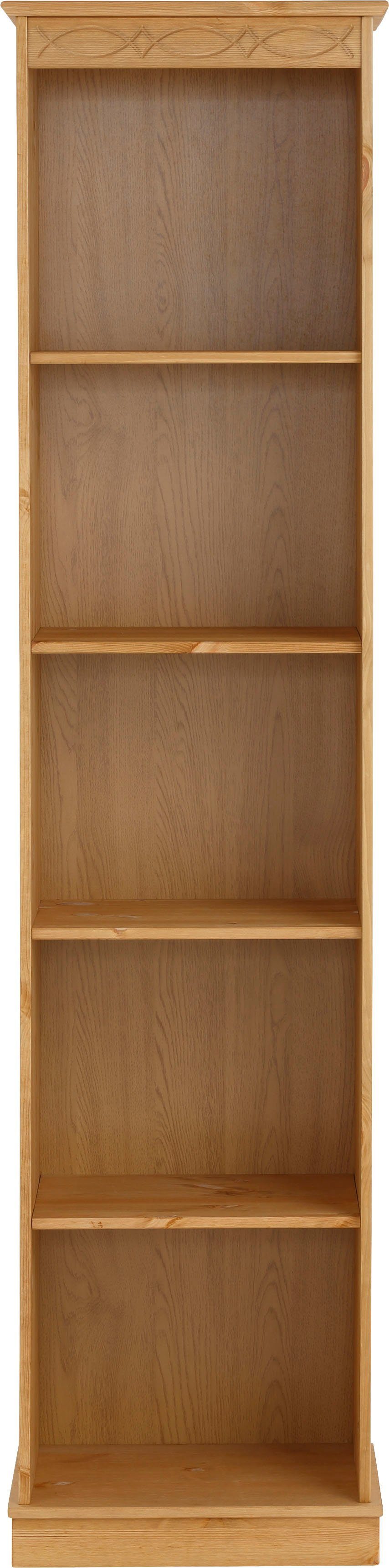 Home affaire Boekenkast Indra van massief dennenhout, in verschillende hoogtes, met fsc®