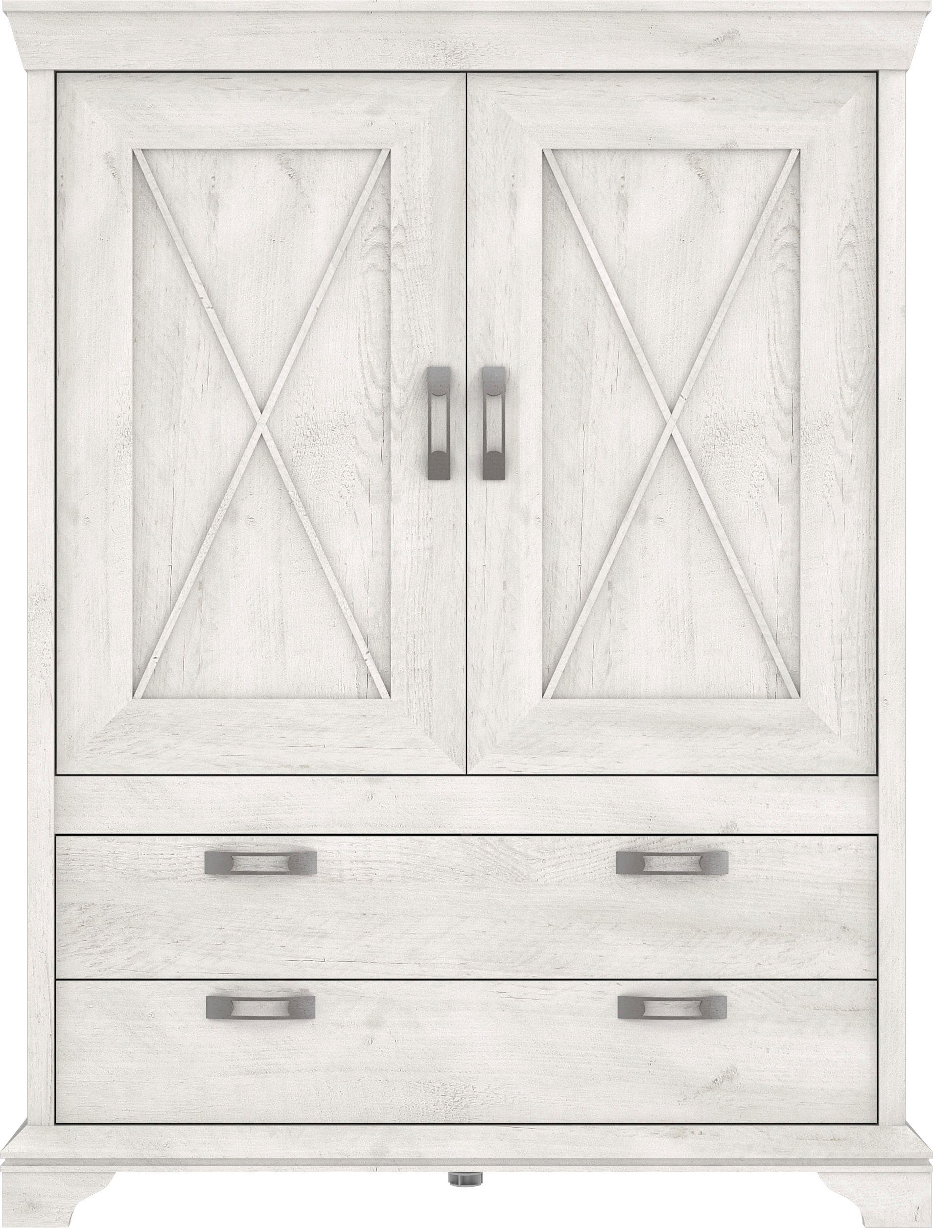 FORTE Highboard Kashmir Breedte 123 cm highboards maat 123x48,2x162,3 cm beige