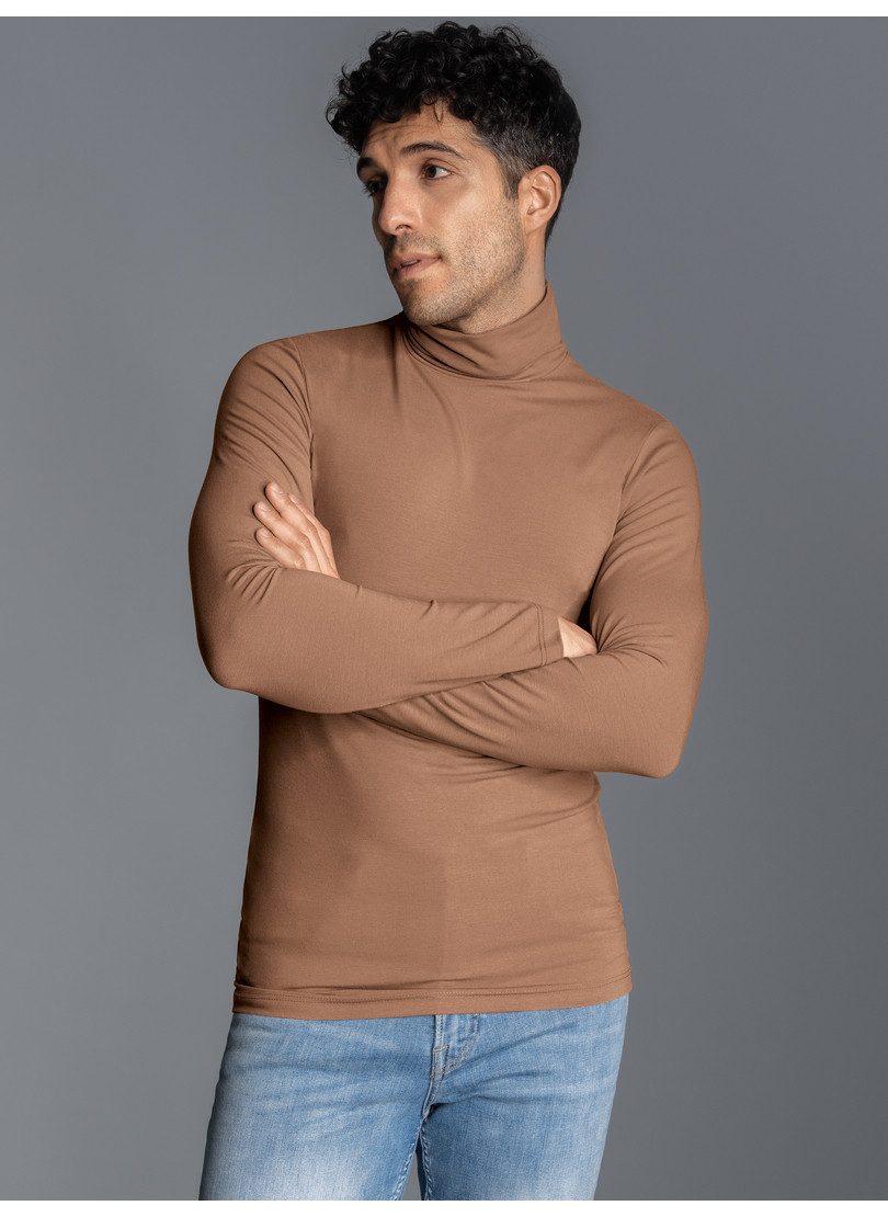 Trigema Colshirt TRIGEMA colshirt van elastische viscose (1-delig)
