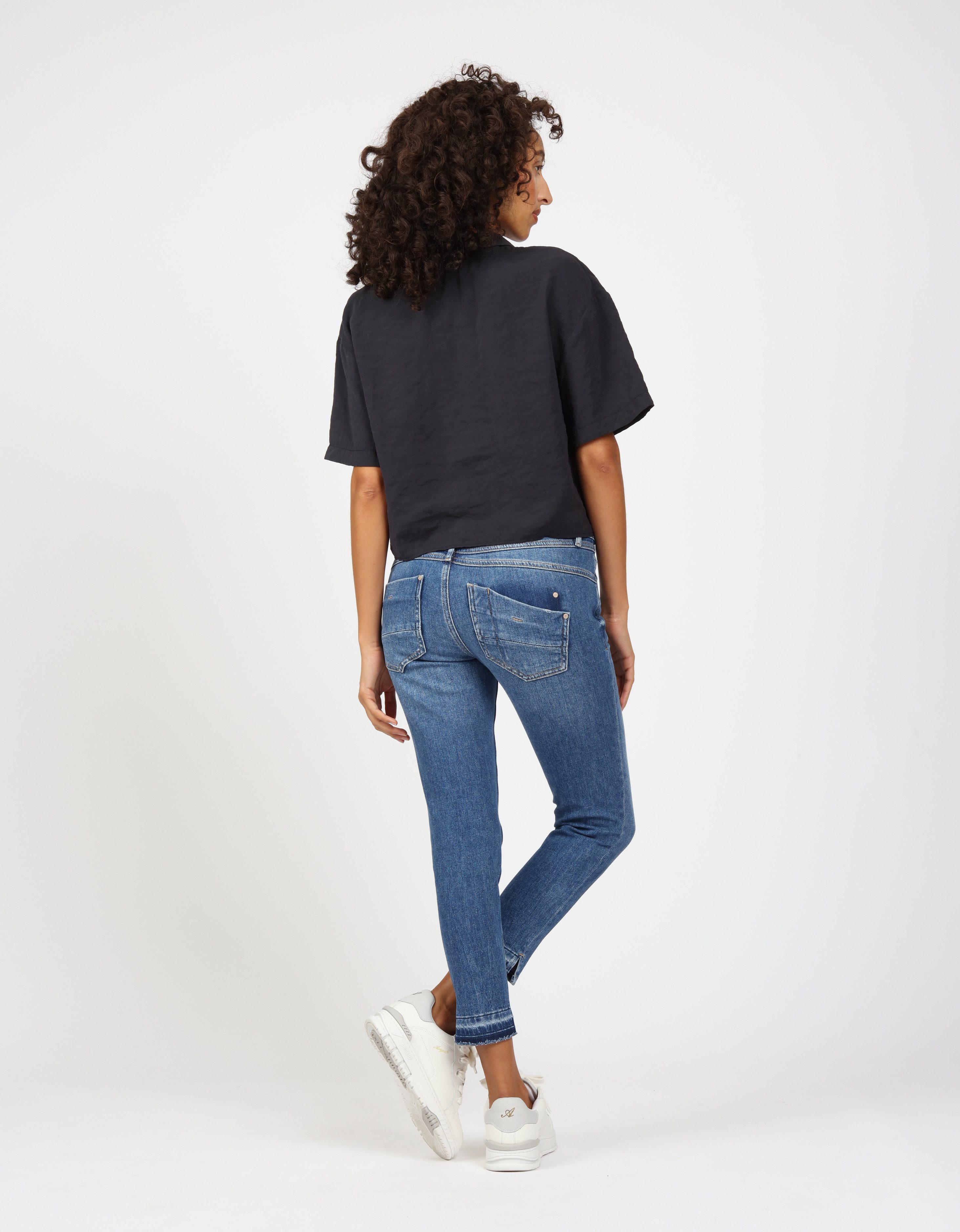 GANG Relax fit jeans 94AMELIE CROPPED in 5-pocket-stijl