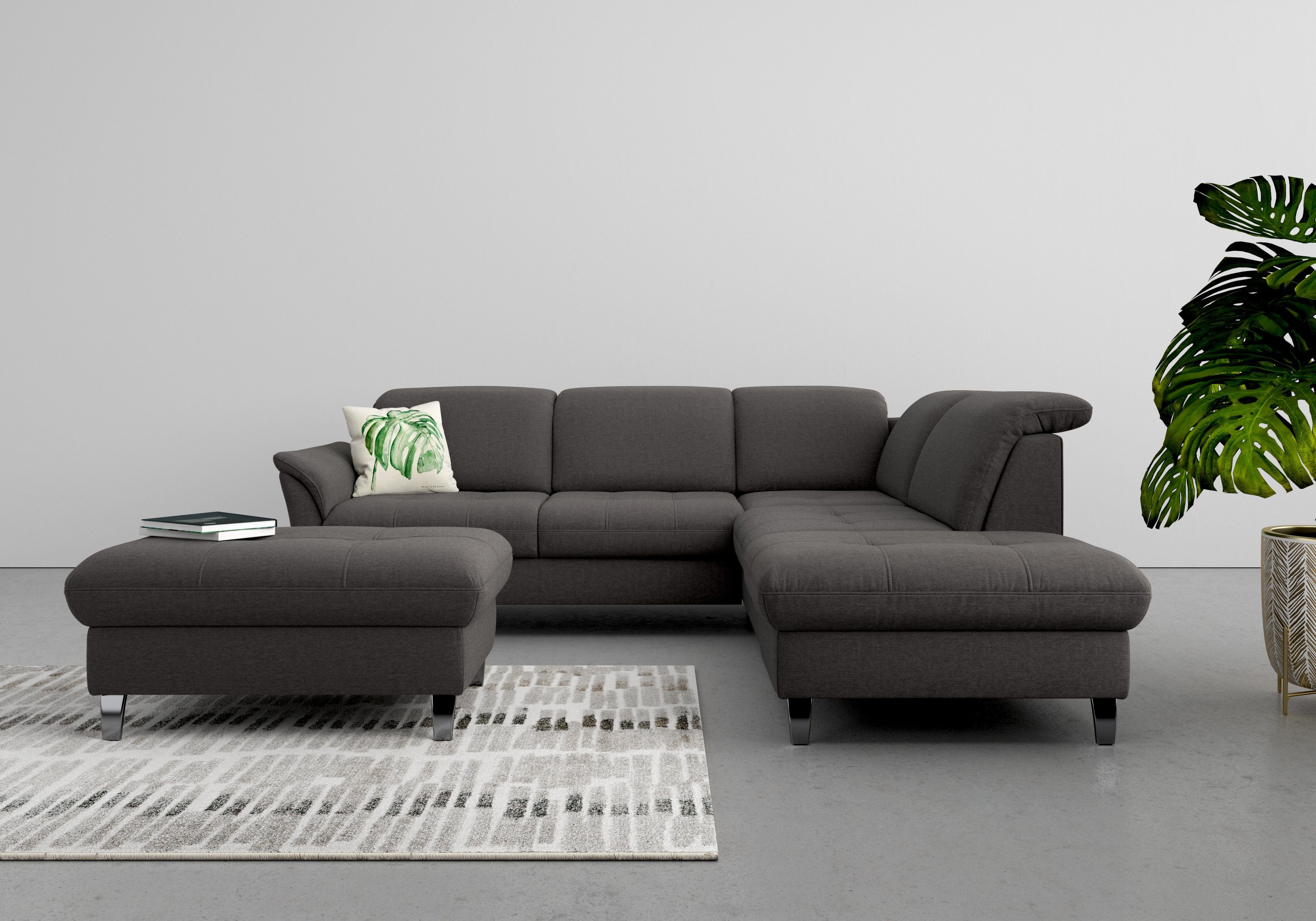 sit&more Hocker met bergruimte Maggiore met bergruimte en moderne metalen poten