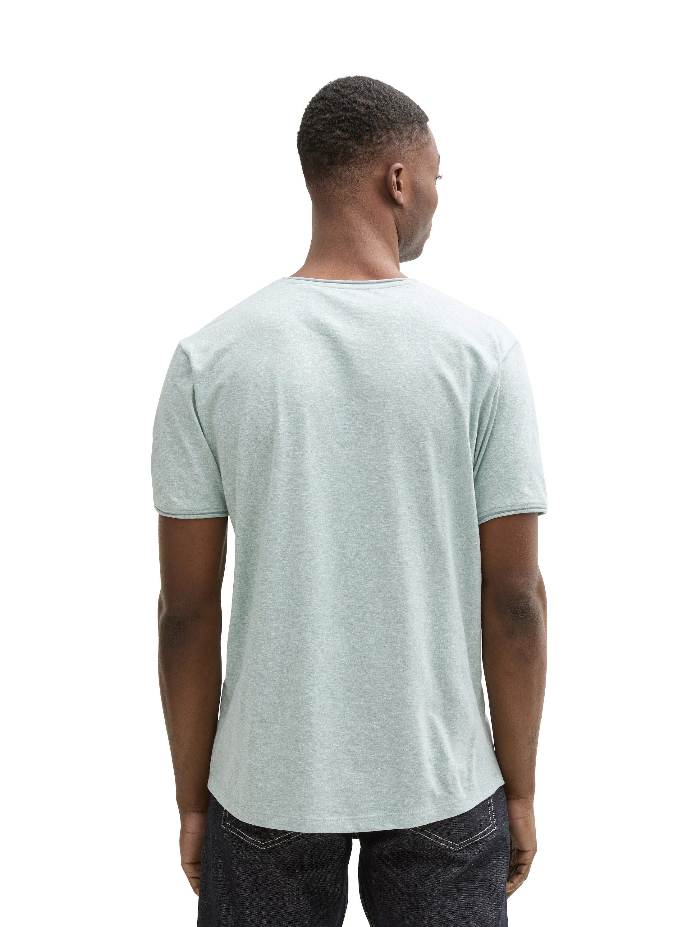 Tom Tailor Denim T-shirt in gemêleerde look