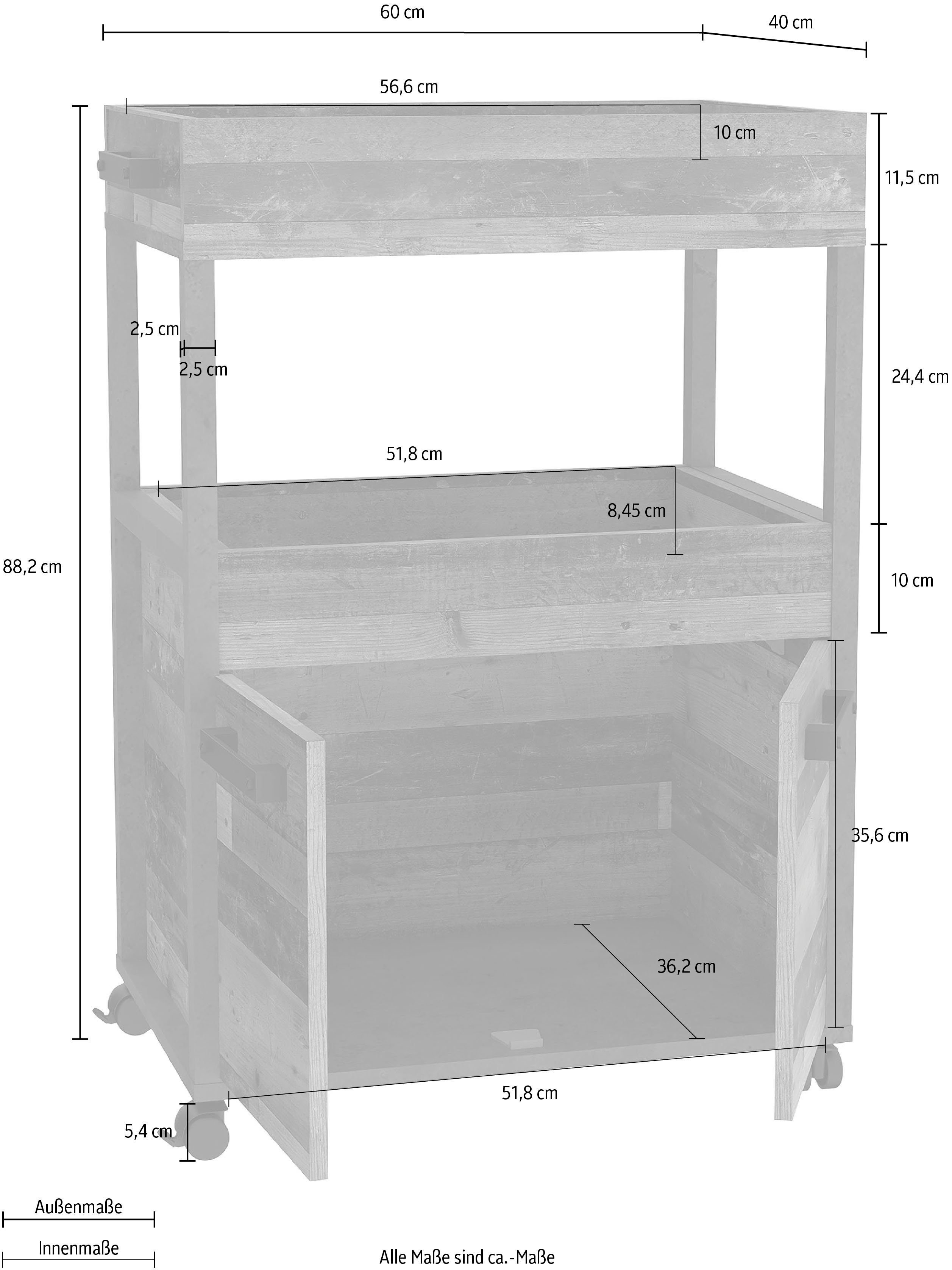 FORTE Barmeubel Hoogte ca. 88 cm