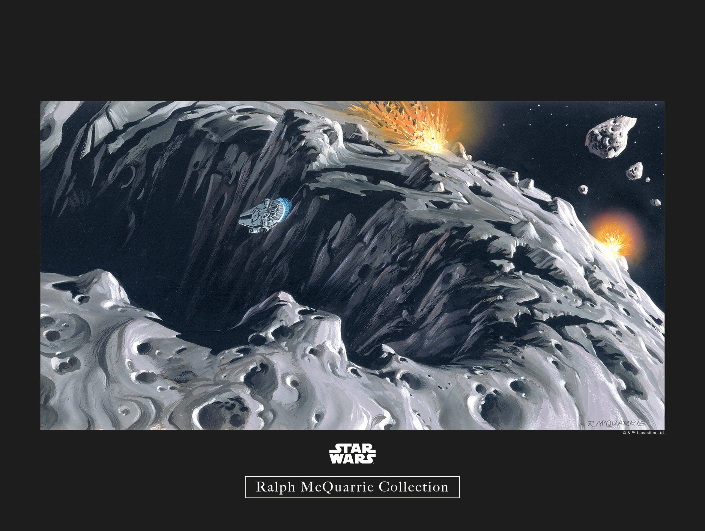 Komar wanddecoratie Star Wars Classic RMQ Asteroid, zonder lijst