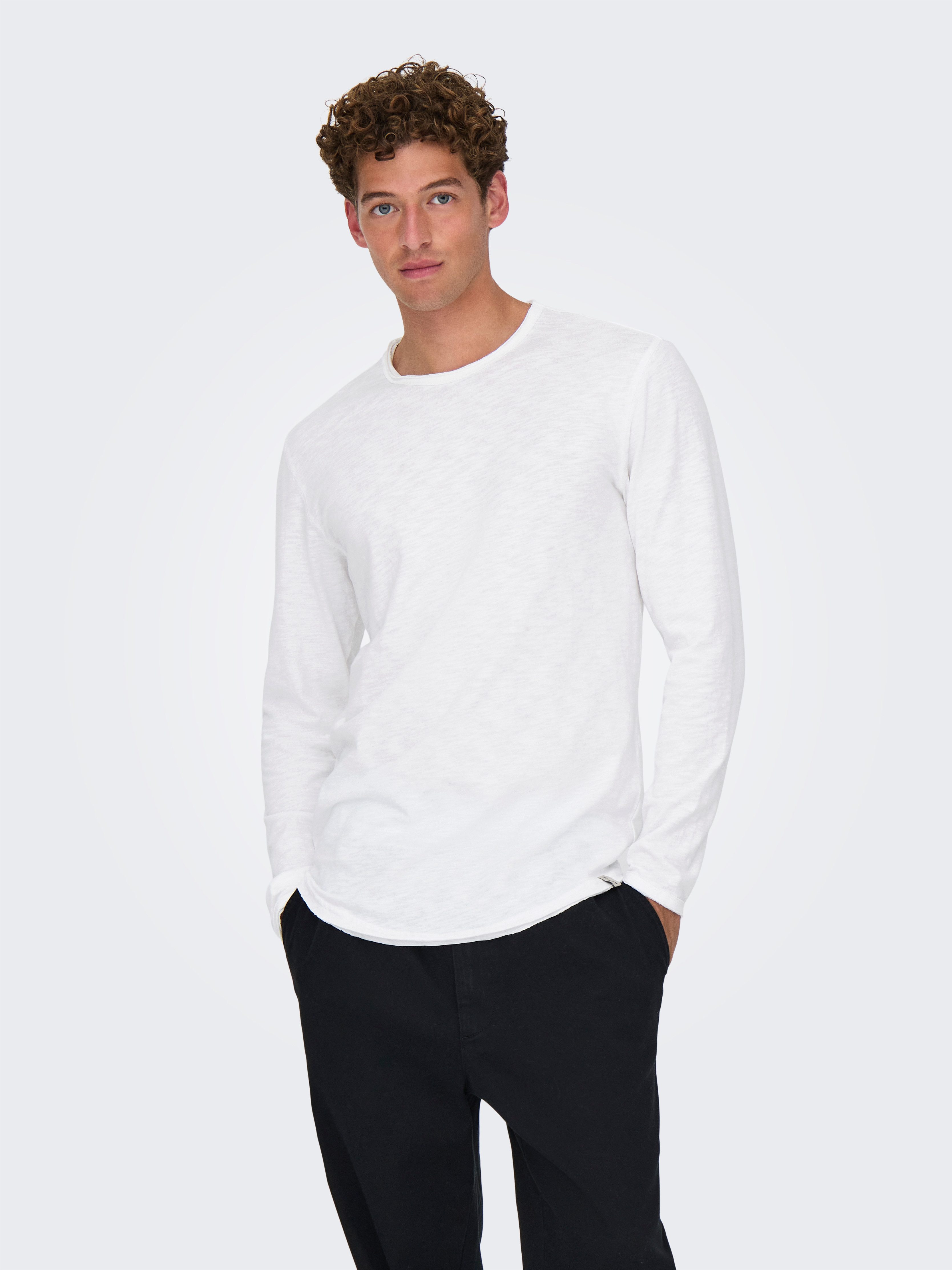 ONLY & SONS Shirt met lange mouwen ONSBENNE LONGY LS TEE VD