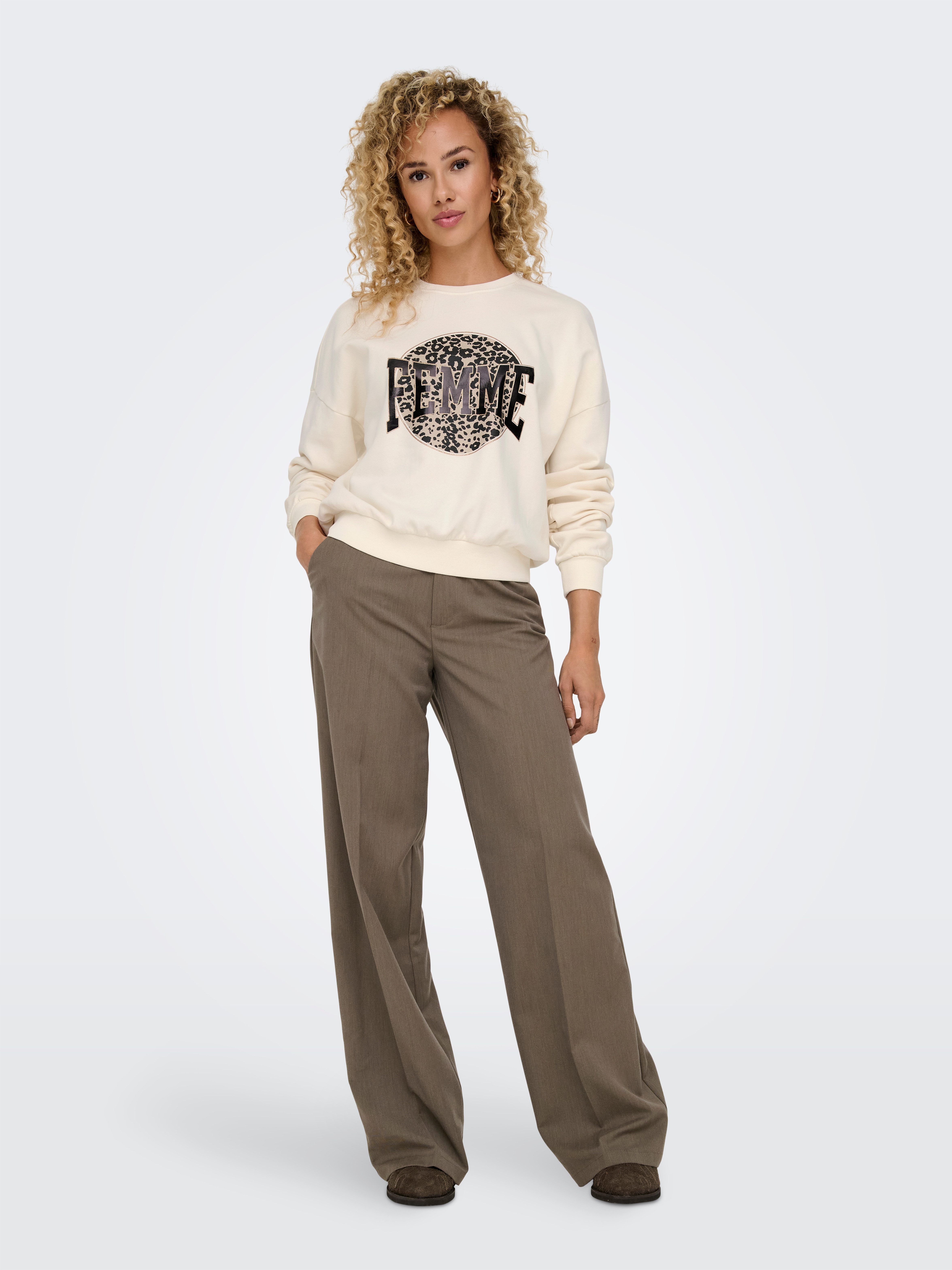 Only Sweatshirt ONLLAUREN L/S LEO O-NECK CC SWT