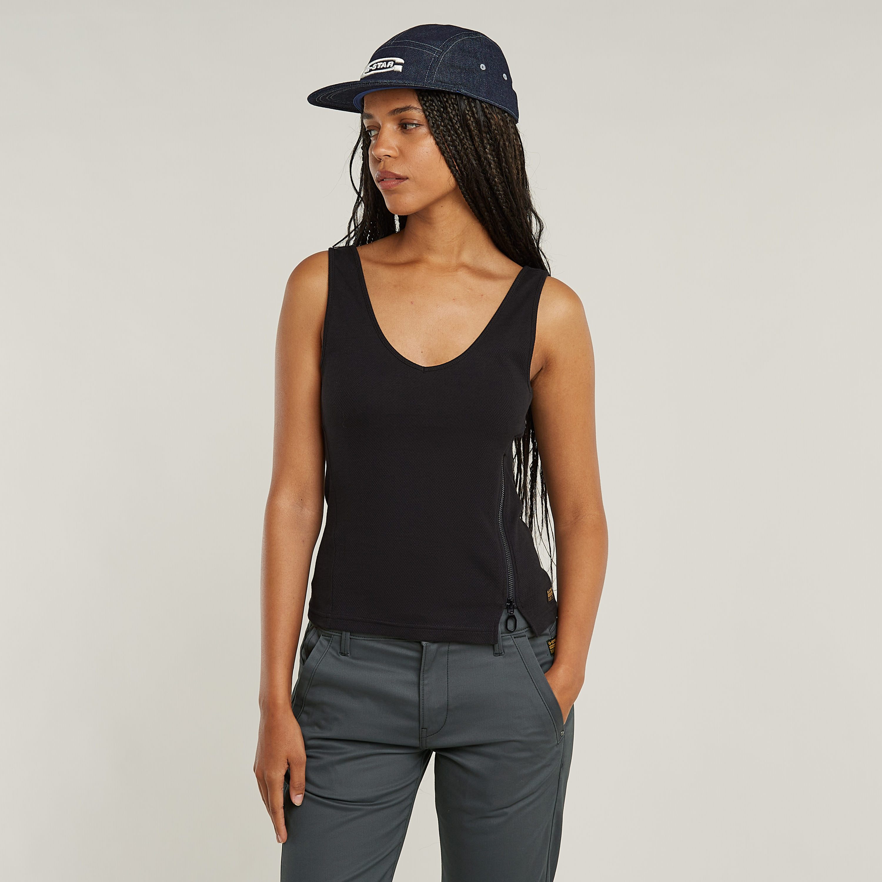 G-Star RAW Top Asymmetrical Zip met een ritssluiting