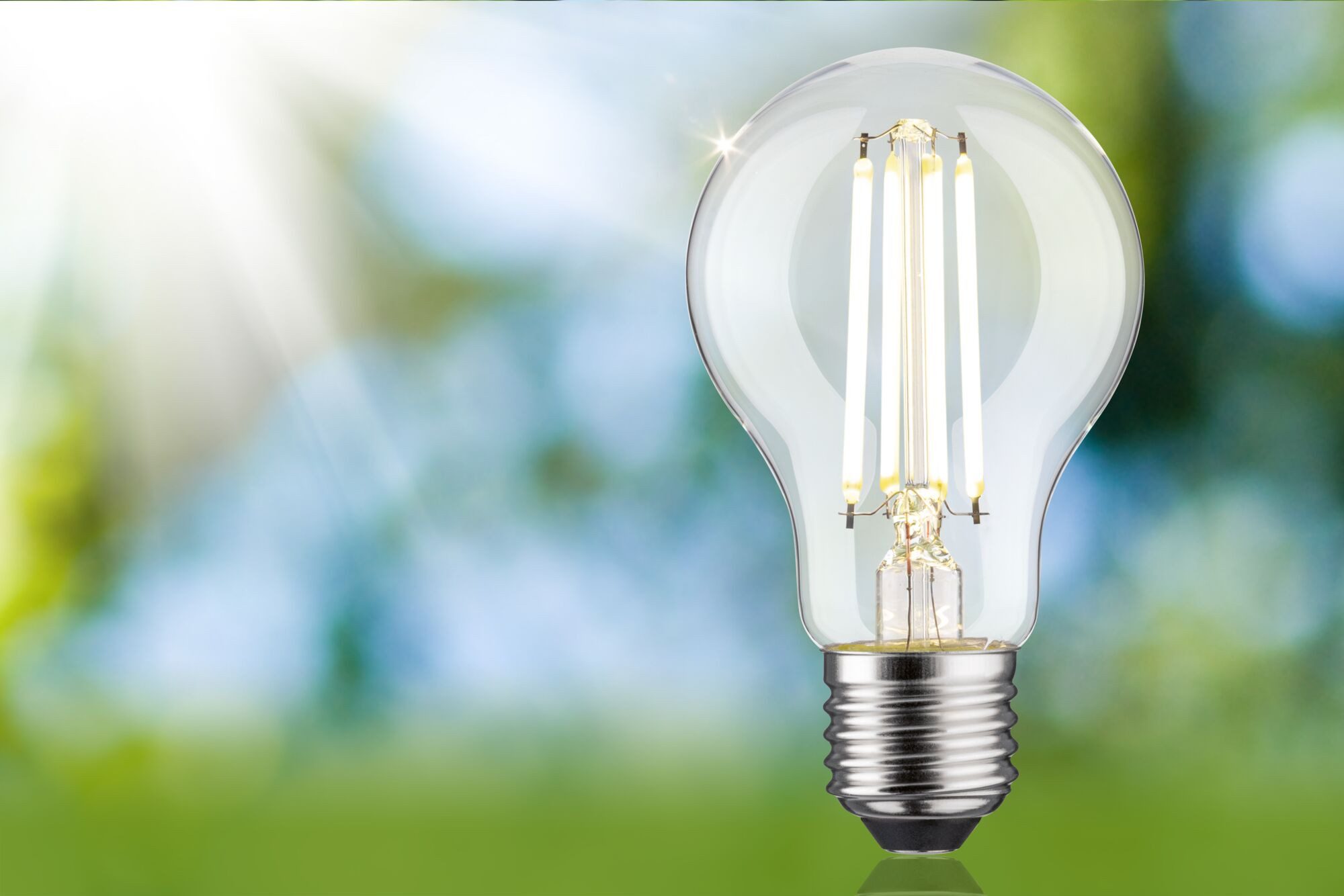 Paulmann Led-verlichting Eco-Line filament 230V LED-lamp E27 806lm 4,3W 4000K dimbaar helder