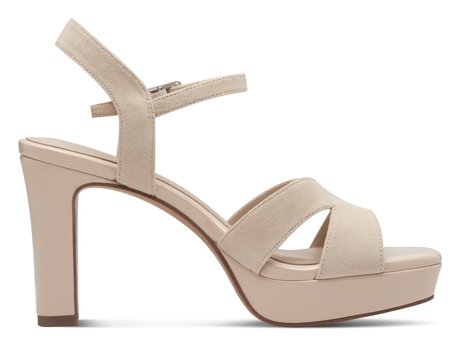 Tamaris Highheel sandaaltjes , zomerschoen, avondschoen, blokhak, met antishokk hak