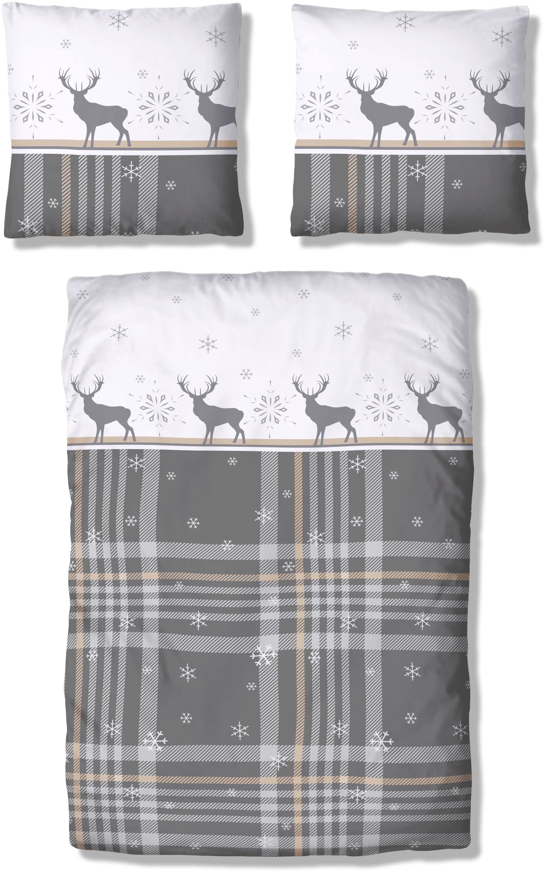 my home Overtrekset Wenda van polycotton (verkoelend) + fijnflanel (warm, 100% katoen) (2-delig)