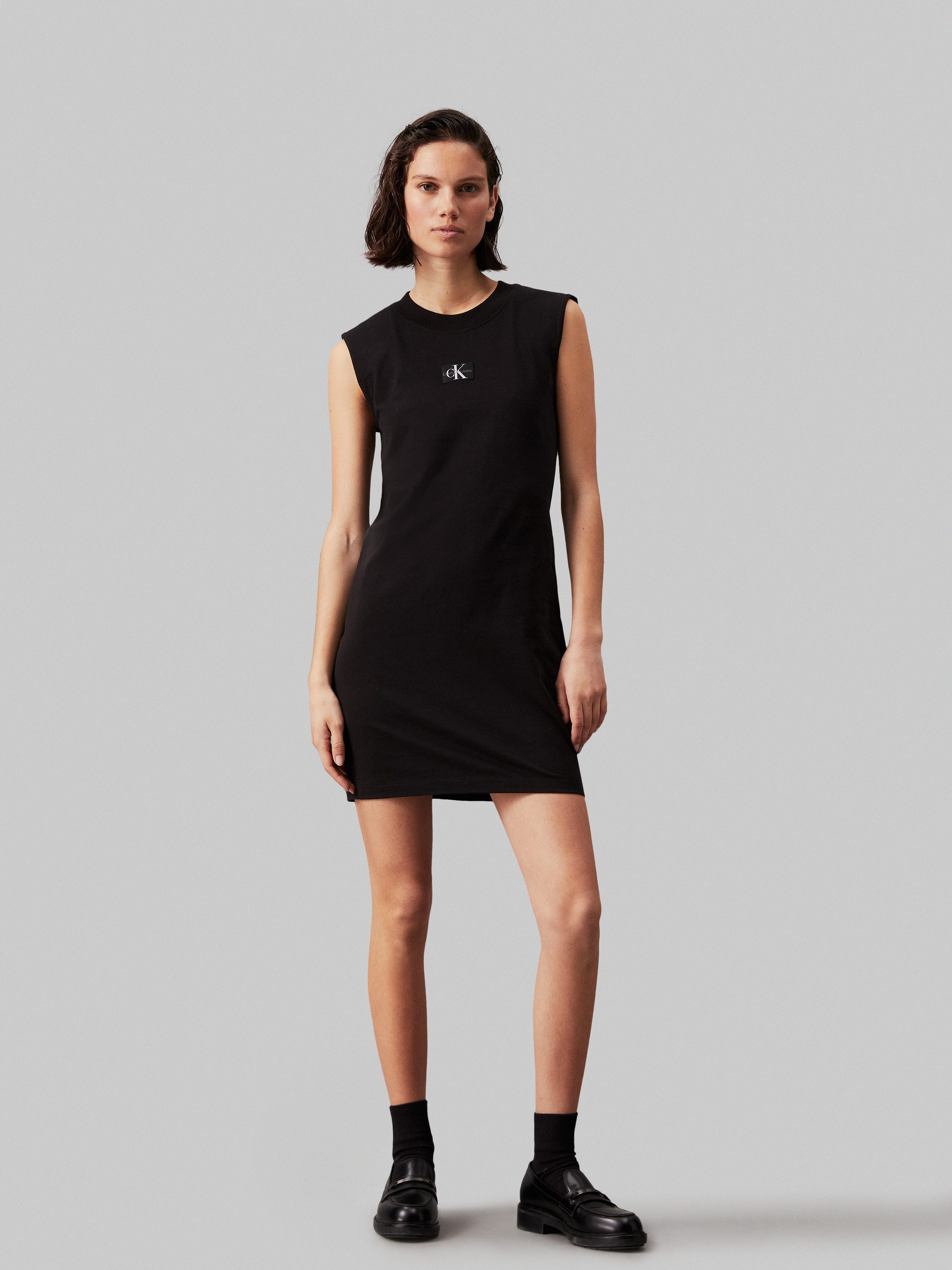 Calvin Klein Shirtjurk WOVEN LABEL LOOSE TEE DRESS