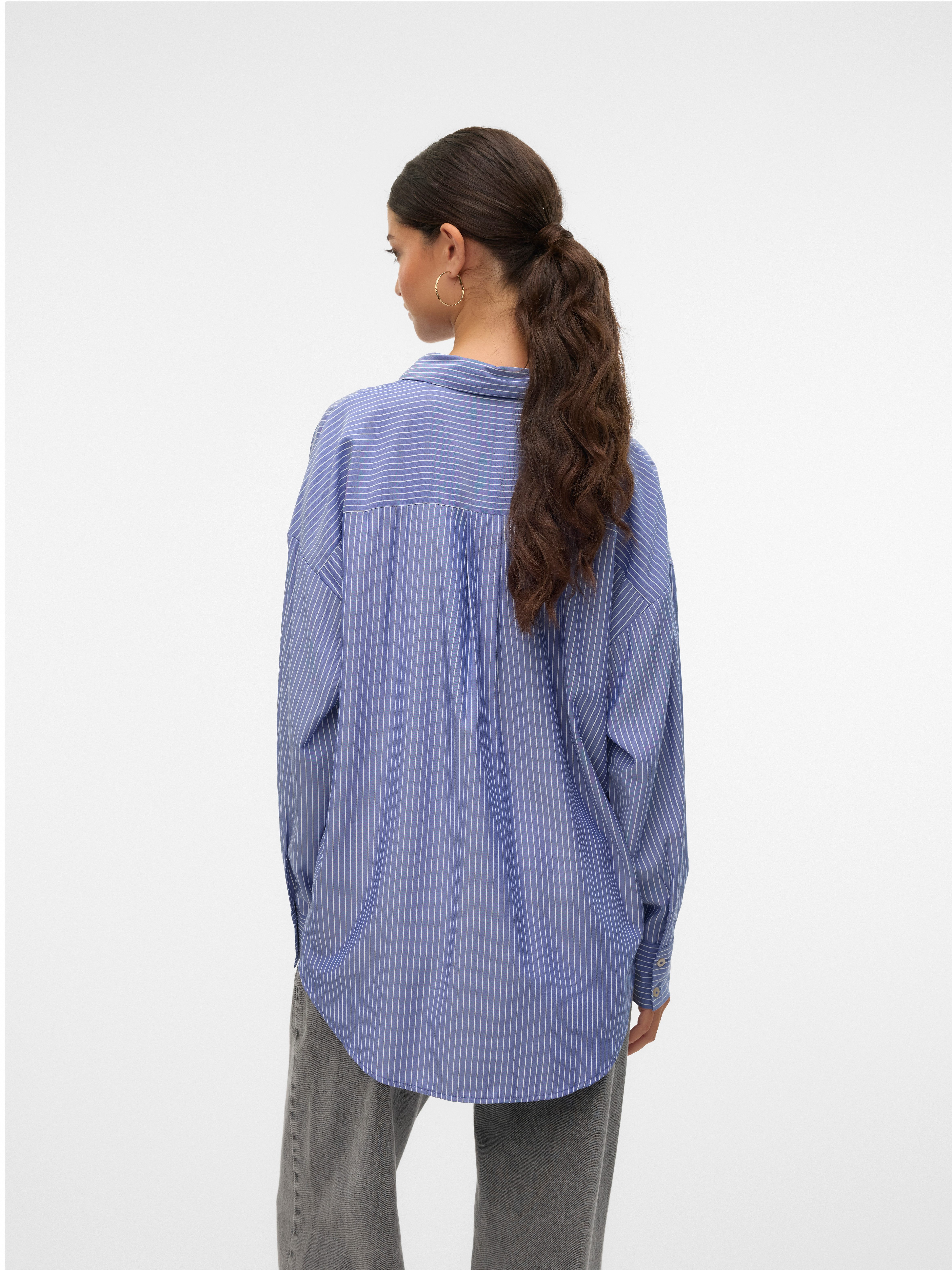 Vero Moda Blouse met lange mouwen VMNORA LS OVERSIZE SHIRT WVN GA NOOS