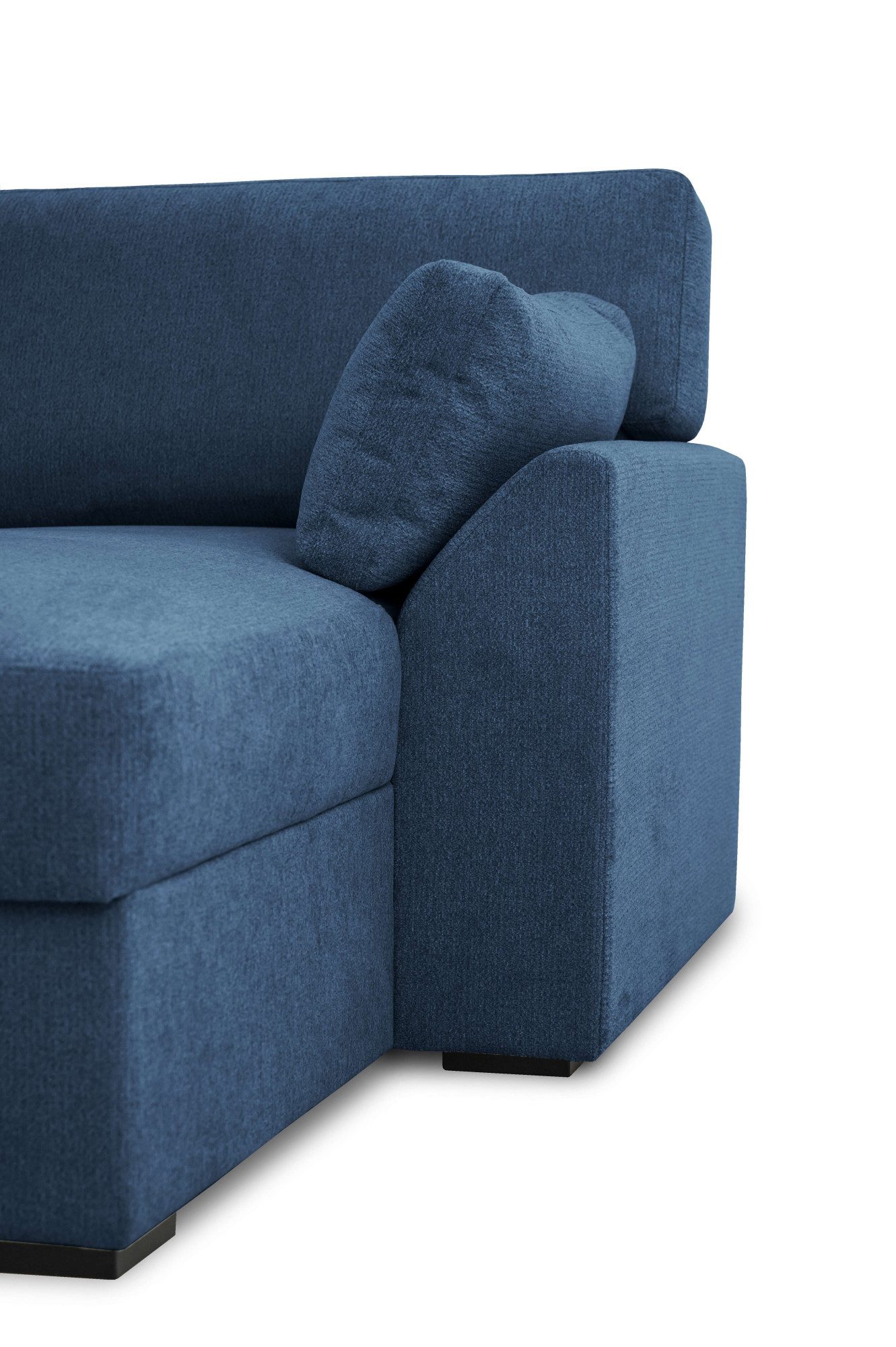 Home affaire Zithoek Citry Breedte 309 cm, chenille, bedfunctie, bedlade, U-vorm