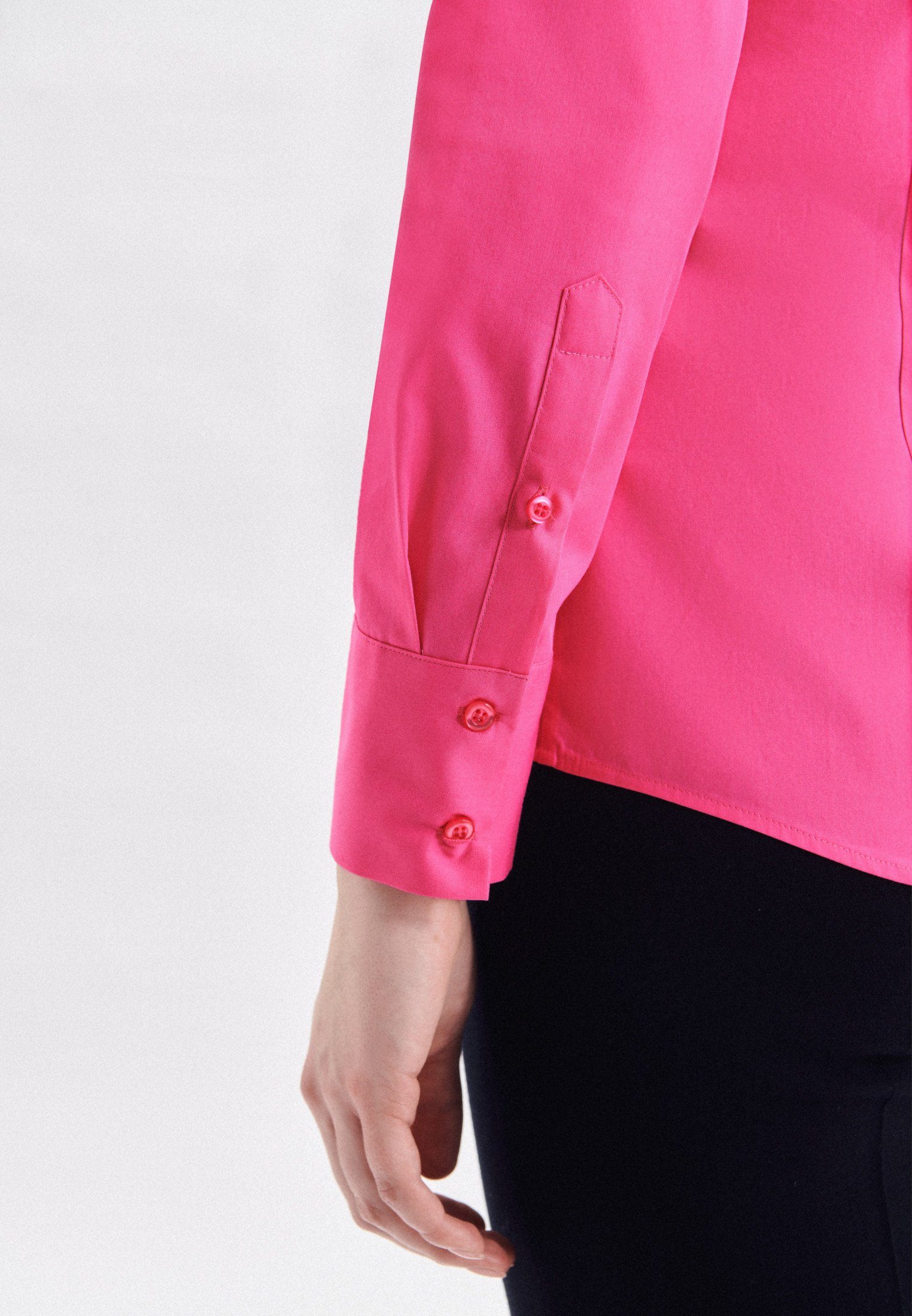 seidensticker Klassieke blouse Zwarte roos