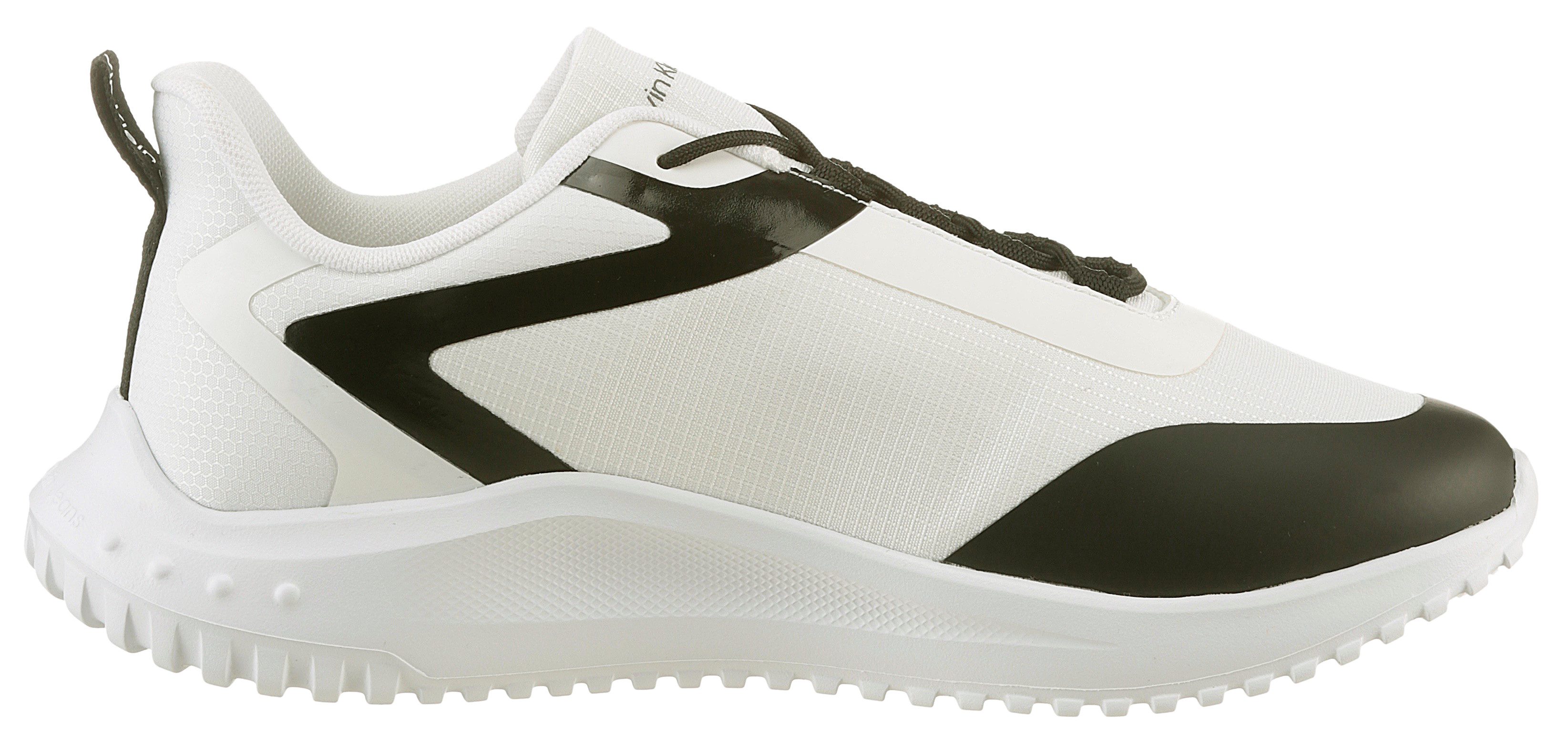 Calvin Klein Sneakers EVA RUNNER LOW LACE ML MIX met lichte profielzool, vrijetijdsschoen, lage schoen, veterschoen