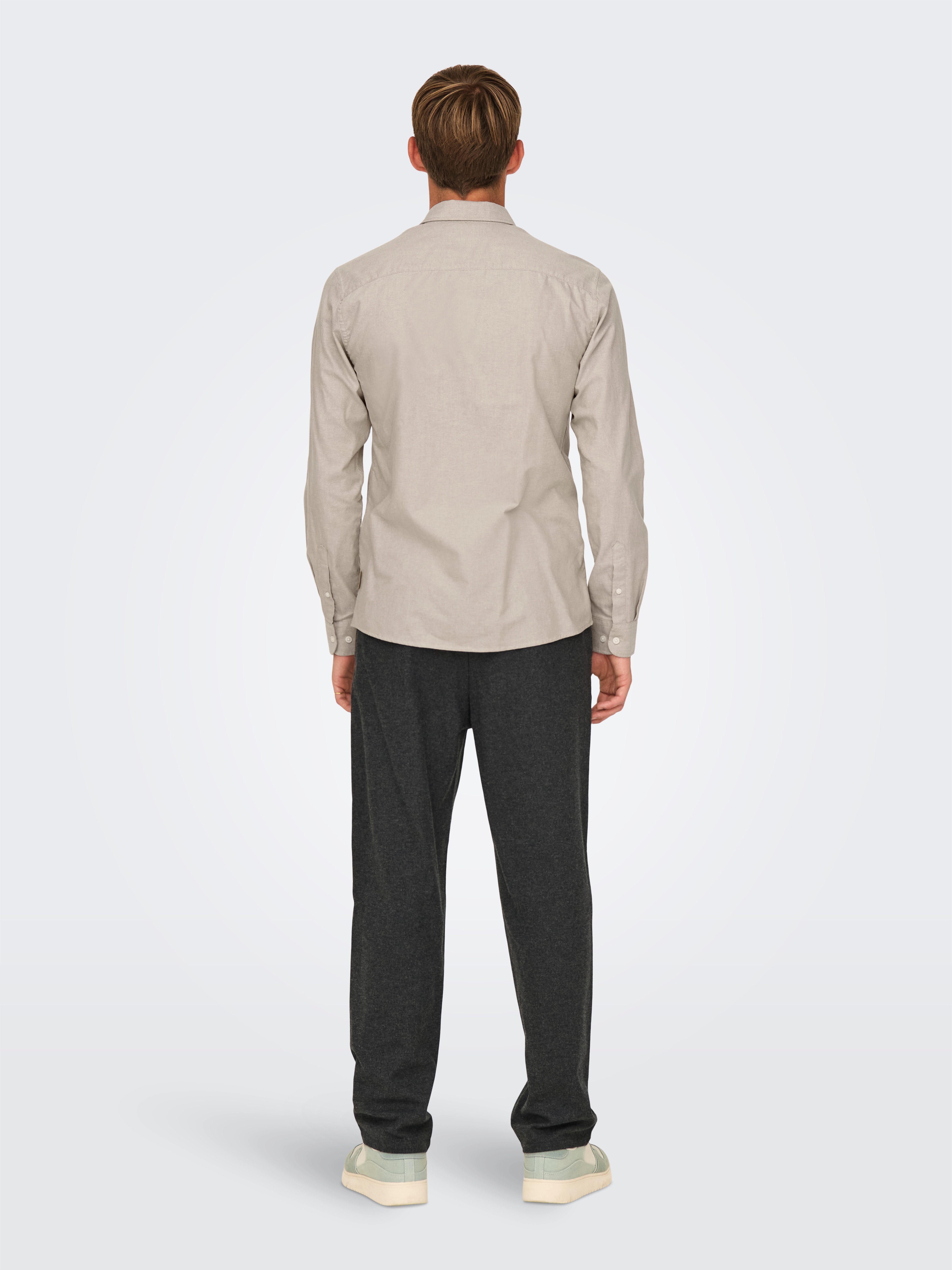 ONLY & SONS Overhemd met lange mouwen ONSALVARO SLIM LS OXFORD SHIRT NOOS