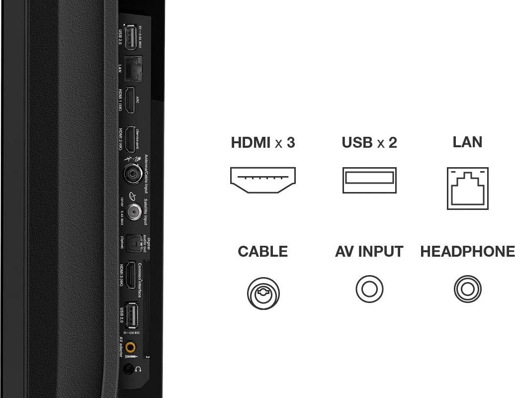 TCL Led-TV 75P616X1, 189 cm / 75", 4K Ultra HD, Smart TV, Android 9.0-besturingssysteem