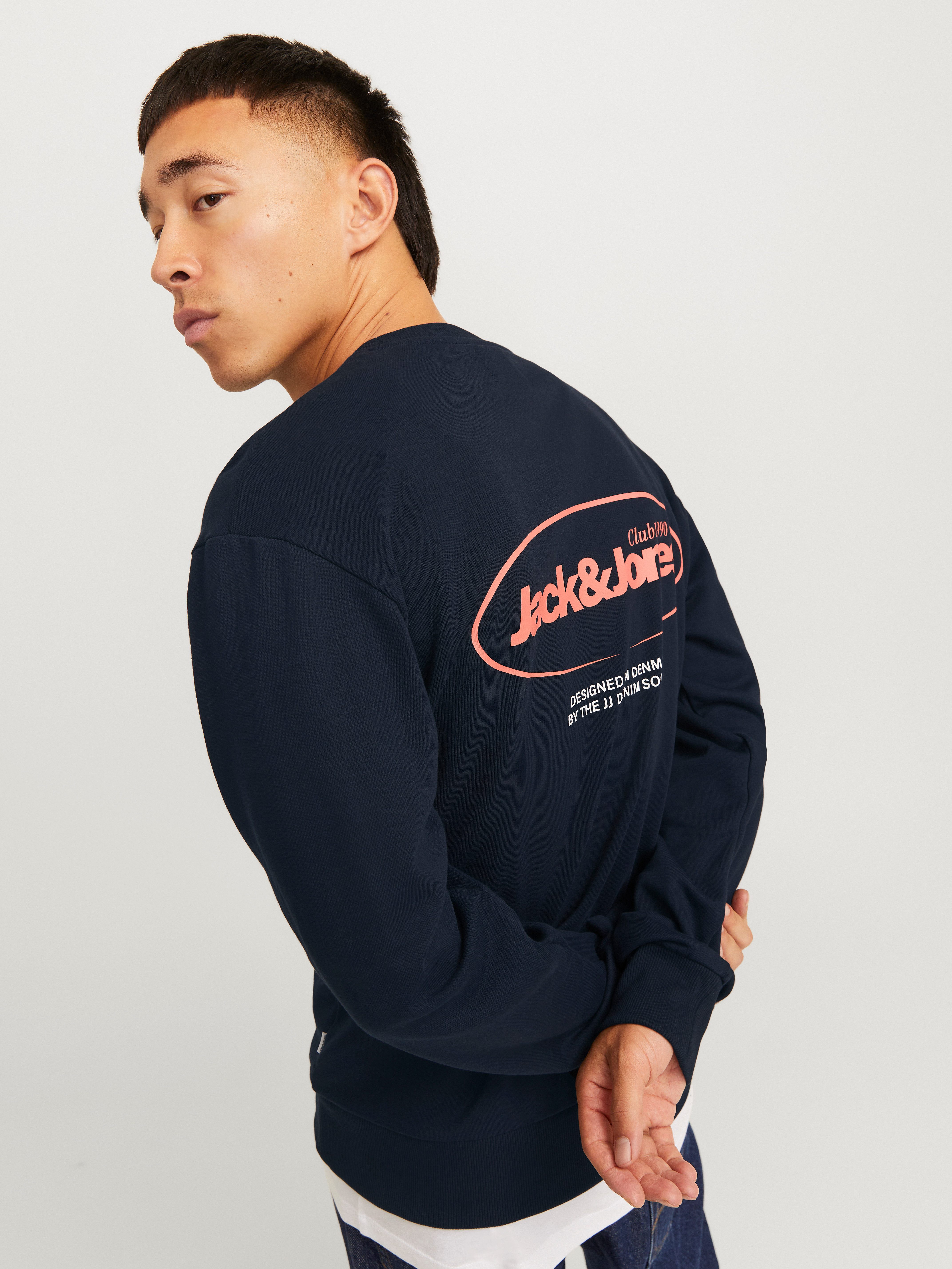 Jack & Jones Sweatshirt JJEBRADLEY GRAPHIC SWEAT CREW NOOS