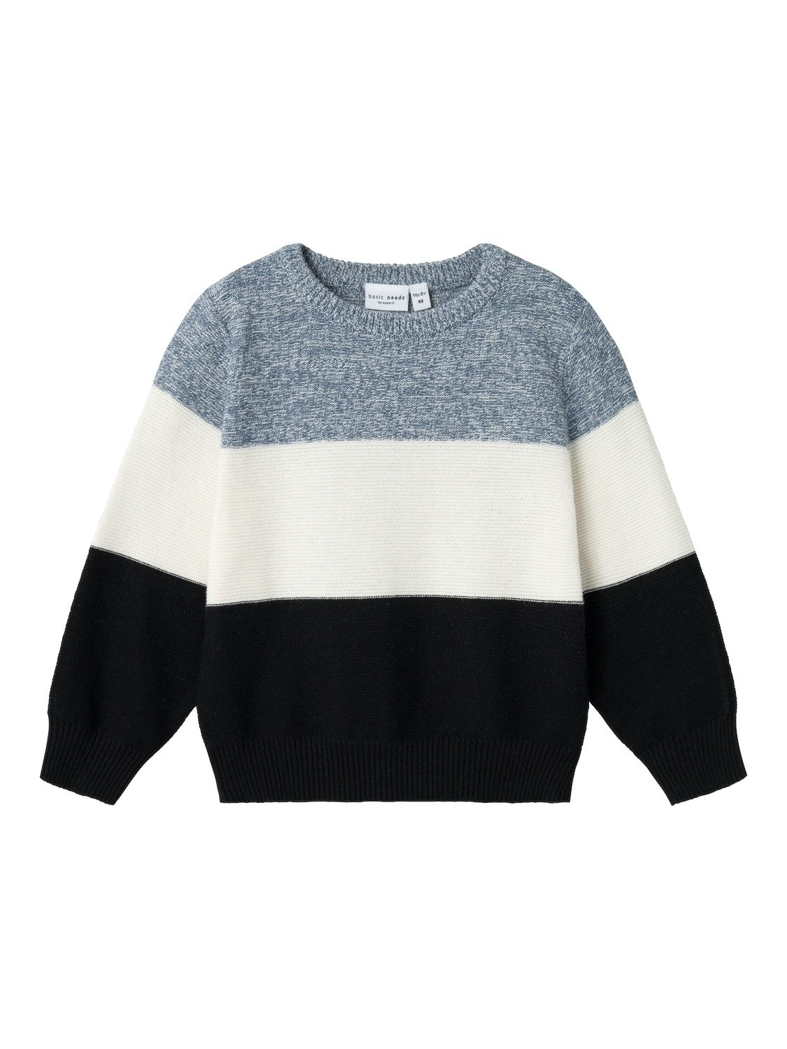 Name it MINI gebreide trui blauw Jongens Katoen Ronde hals Meerkleurig 110