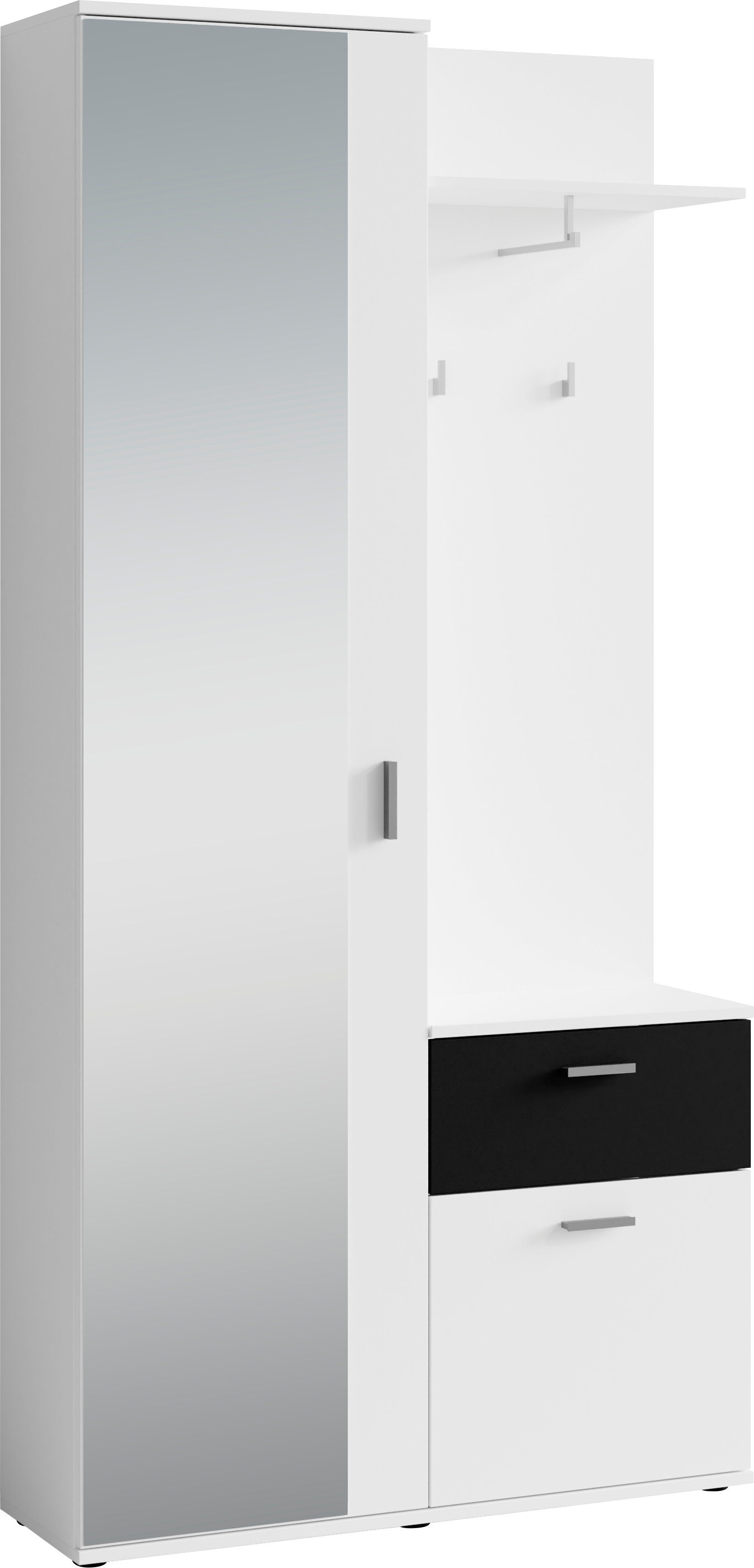 INOSIGN Compact kapstokmeubel Jakob met grote spiegel en planchet, breedte 97 cm
