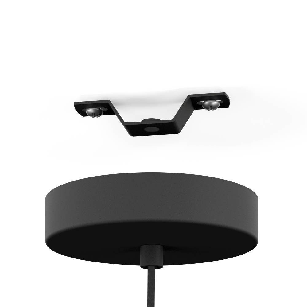 EGLO Hanglamp RAZONI 1 Hanglamp, metaal in zwart en glas in wit, lamp met E27 fitting (1 stuk)