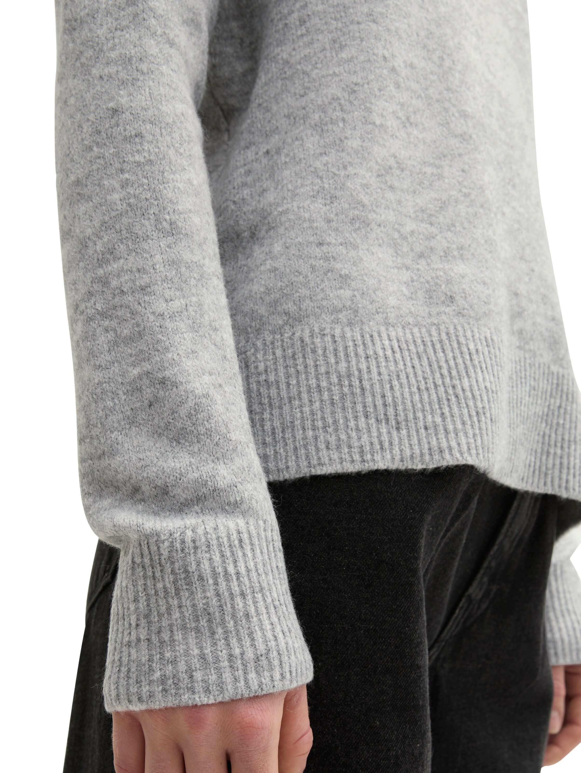 Tom Tailor Denim Gebreide trui met extra lange mouwen