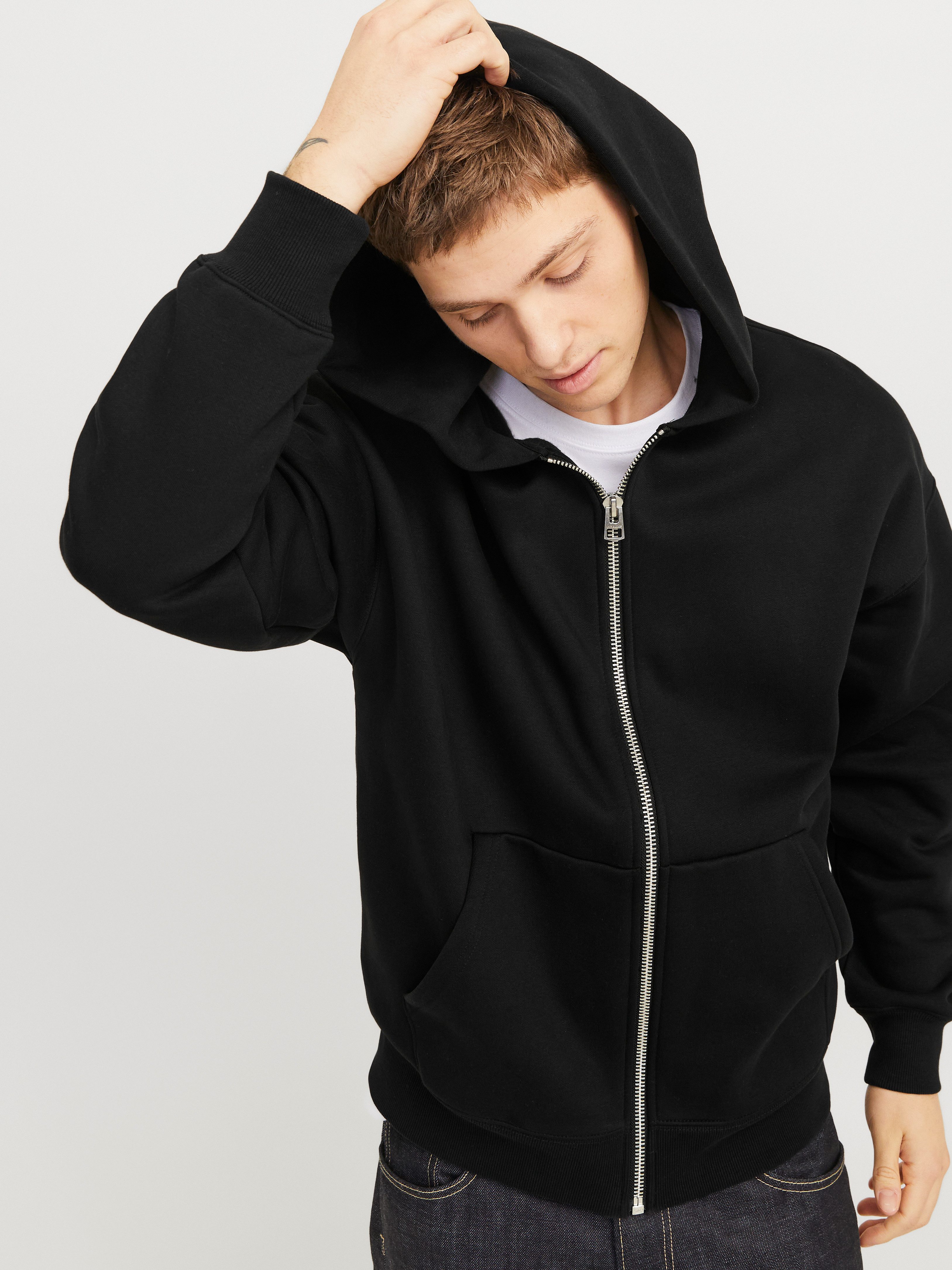 Jack & Jones Capuchonsweatvest JJEURBAN EDGE SWEAT ZIP HOOD NOOS