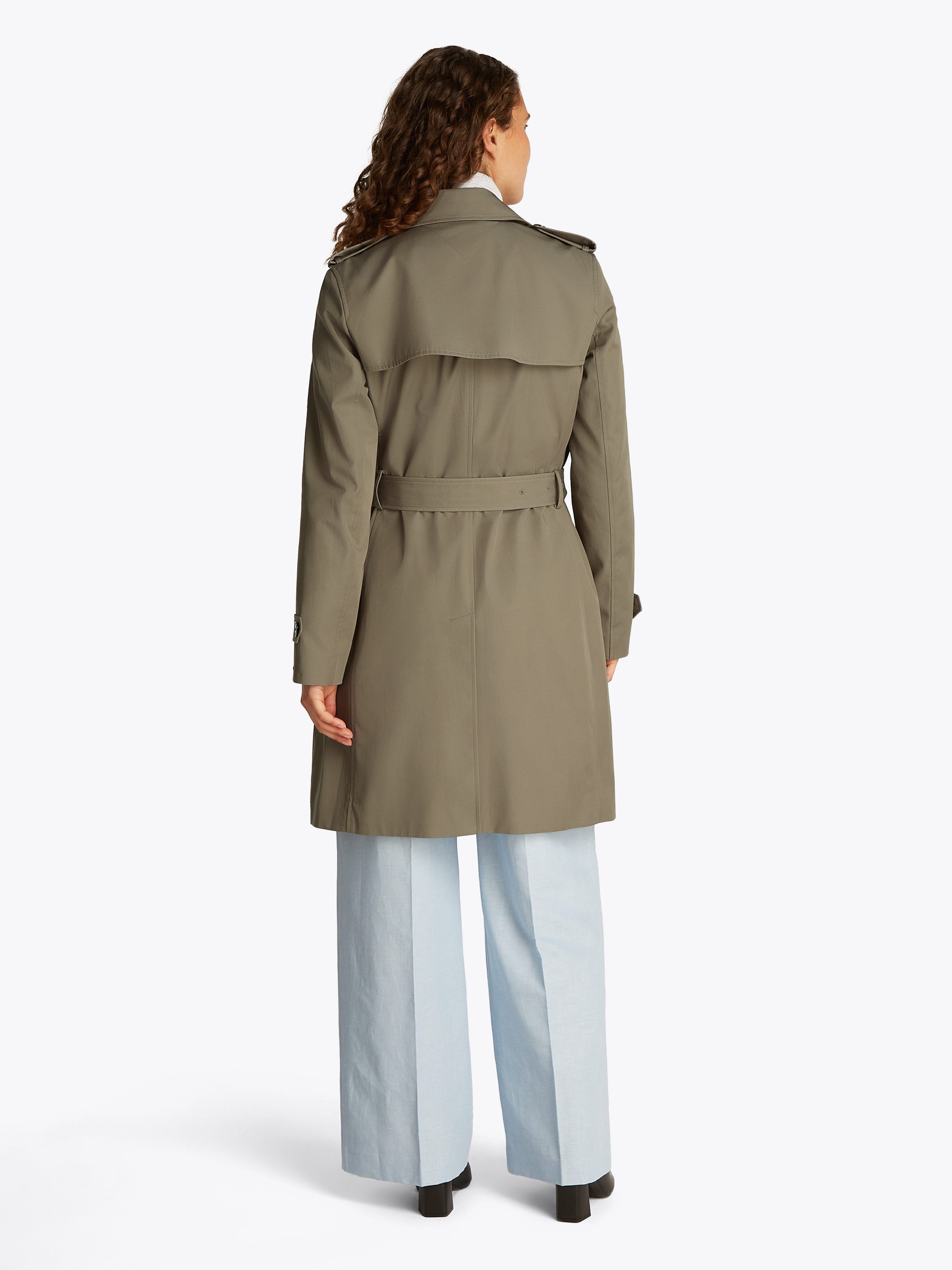 Tommy Hilfiger Trenchcoat COTTON DB SLIM FIT TRENCH met de kenmerkende trenchdetails