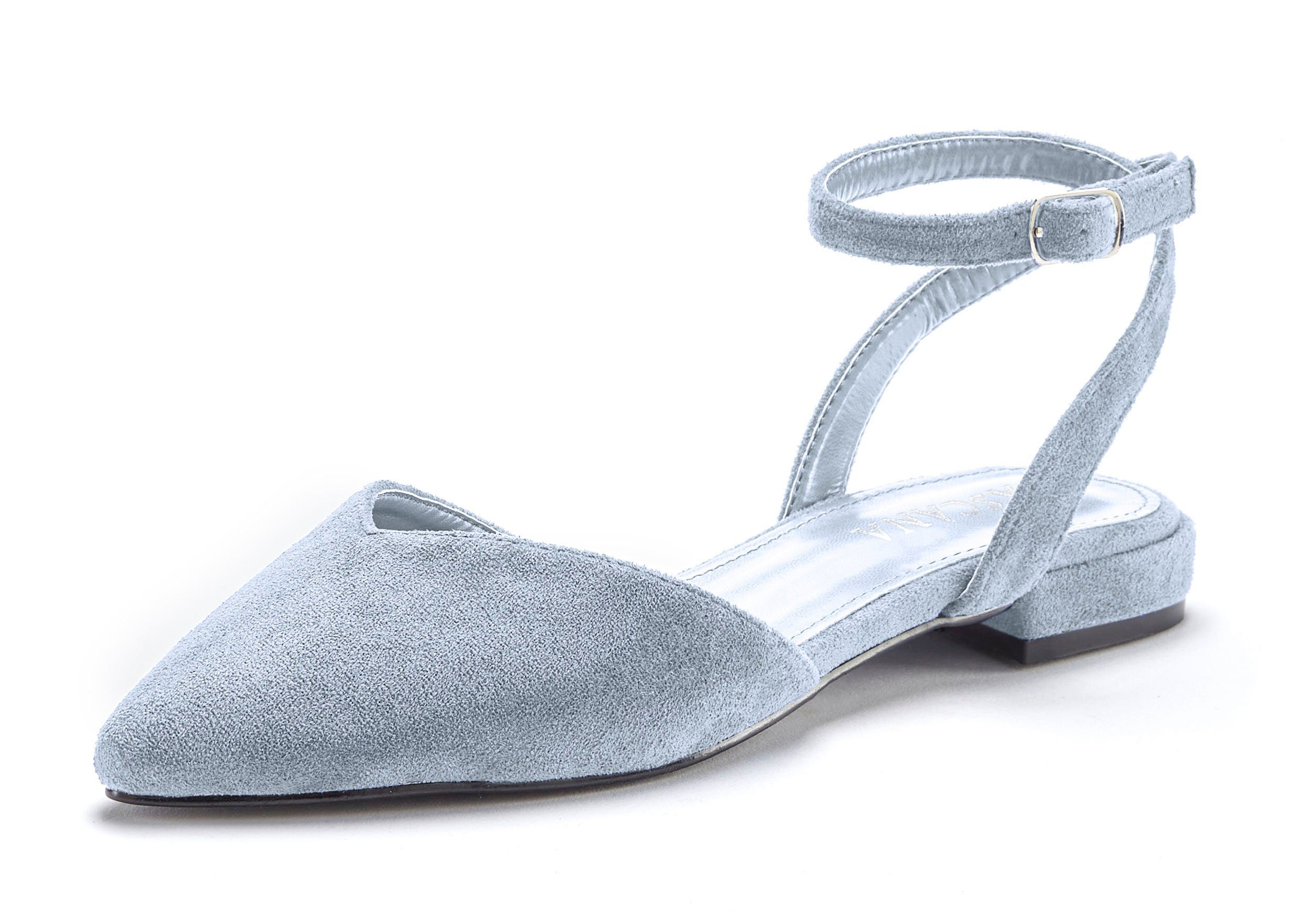 Lascana Ballerina's Slingballerina, riemballerina, lage schoen, instapper, sandaal VEGAN