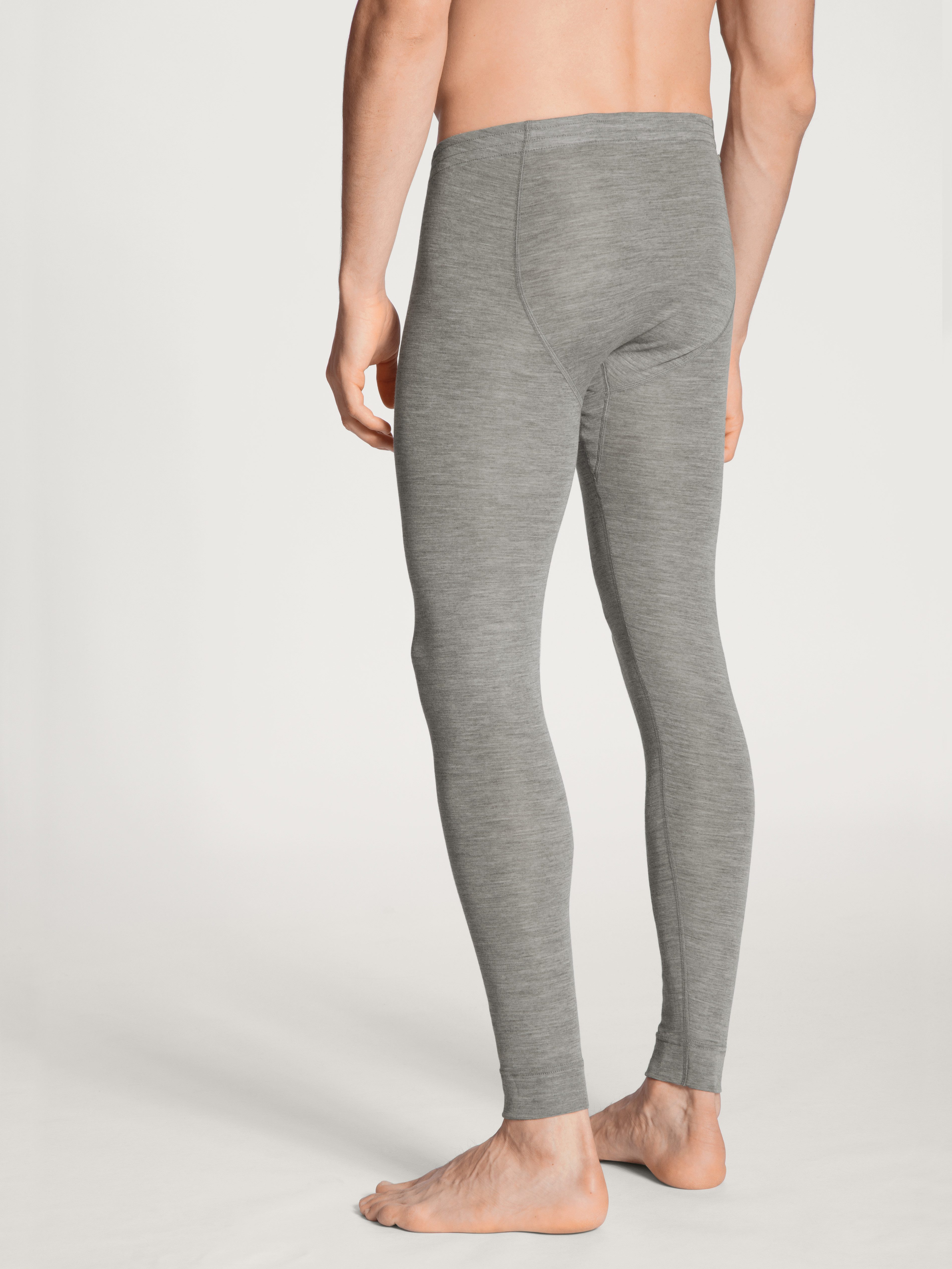 CALIDA Legging Wool & Silk verwarmend, ademend, fijnrib-kwaliteit, melè-optiek, zacht