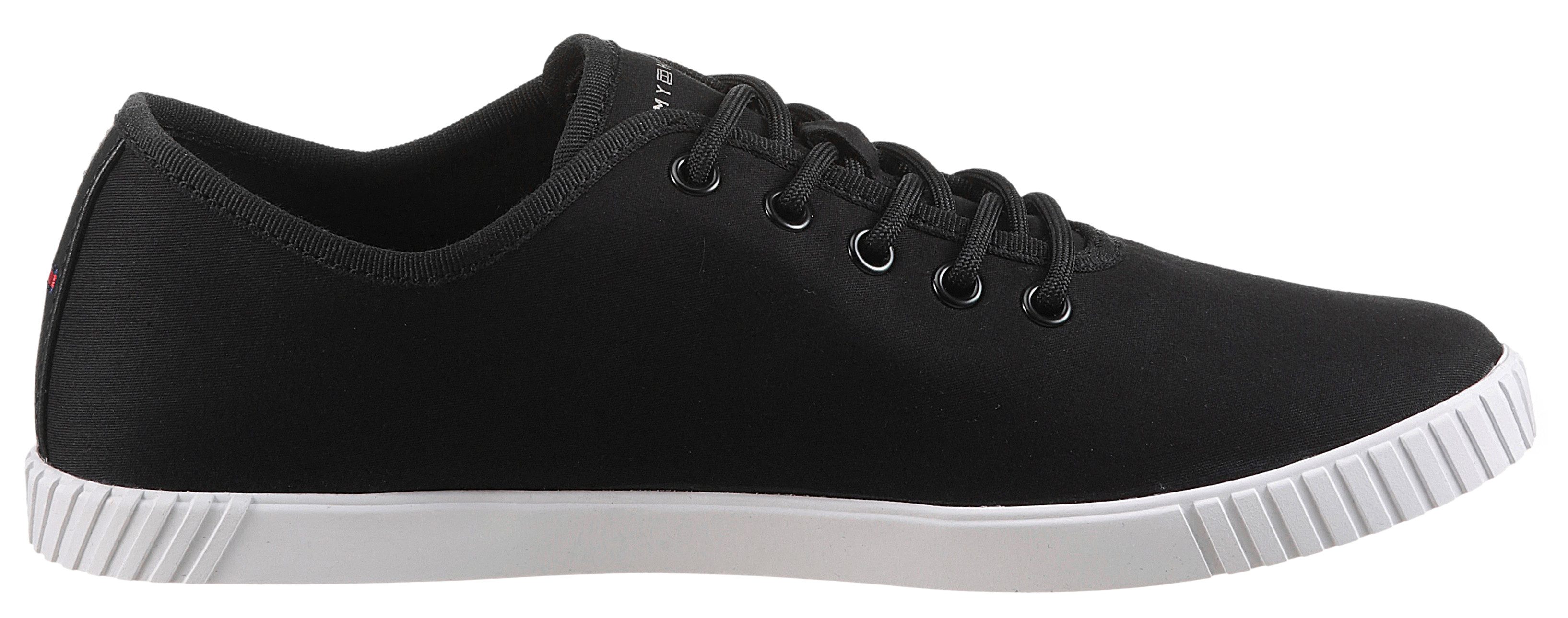 Tommy Hilfiger Sneakers CANVAS LACE UP SNEAKER , vrijetijdsschoen, lage schoen, veterschoen met geborduurde logovlag