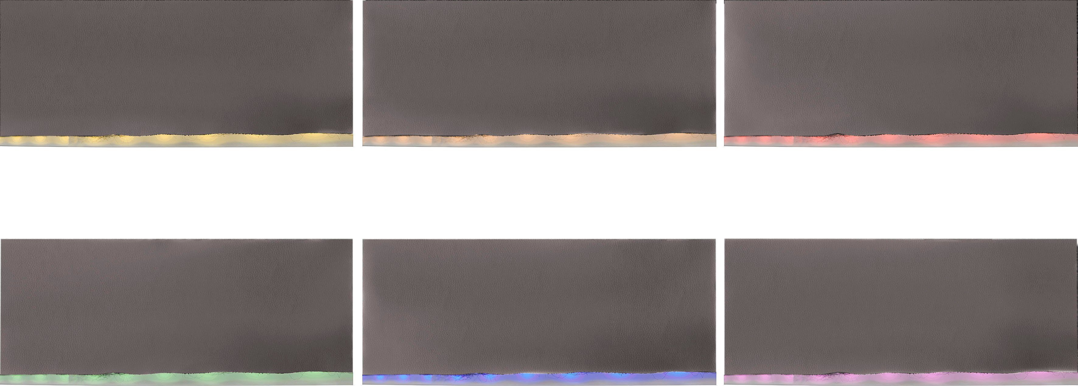 COTTA Zithoek Komaris U-vorm met hoofdeindeverstelling met verstelbare hoofdsteun, naar keuze met slaapfunctie en rgb-led