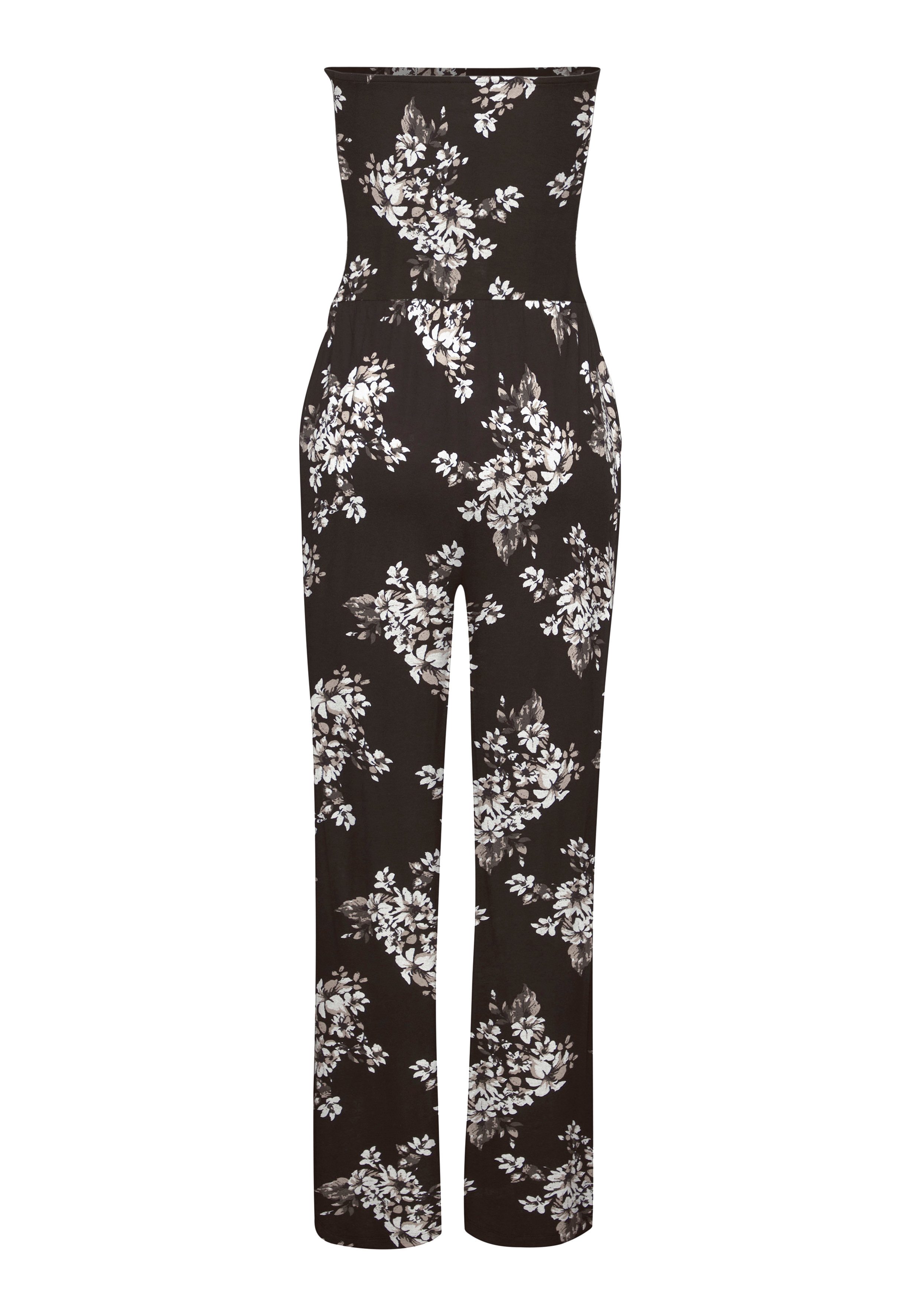 Lascana Bandeau-jumpsuit met all-over print