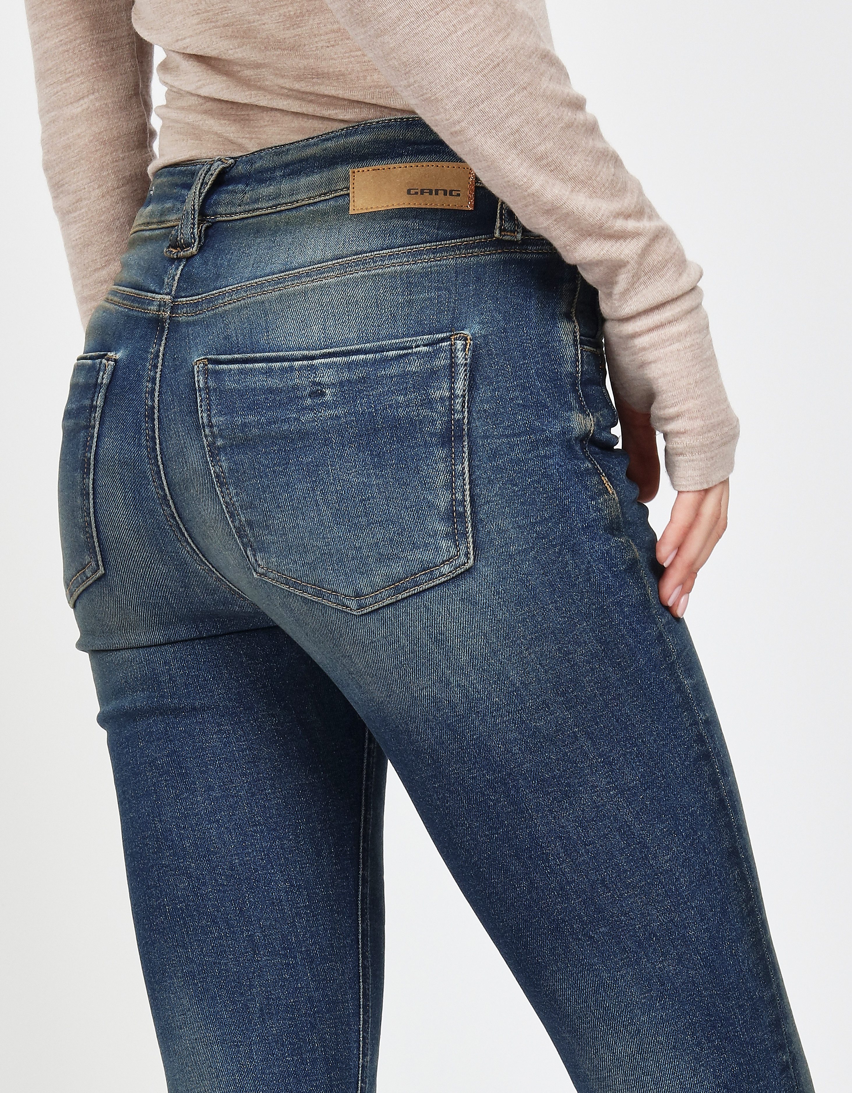 GANG Skinny fit jeans 94LAYLA met used-effecten