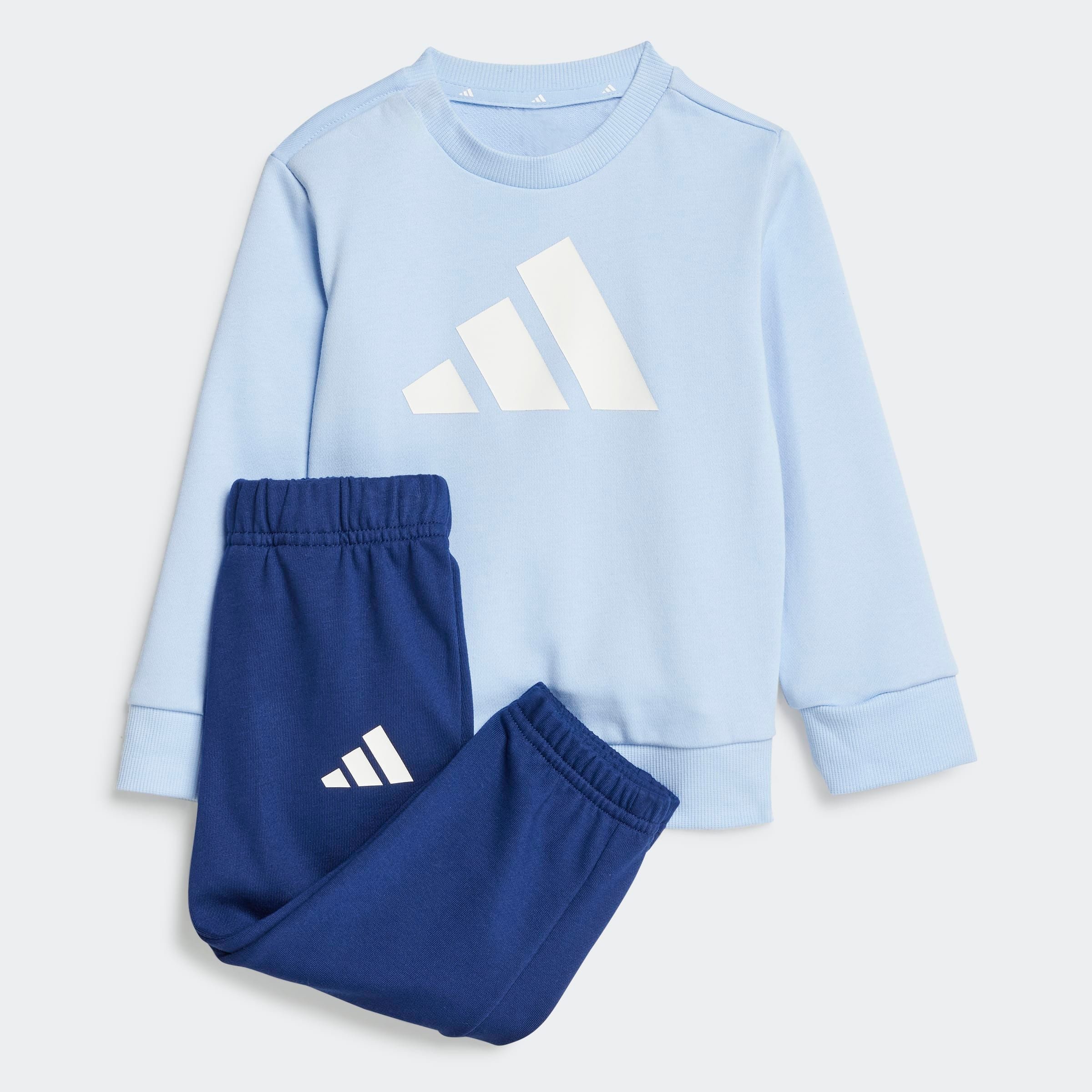 adidas Sportswear Trainingspak I BL FT JOG 240 (2-delig) kinderen trainingspakken maat 92 blauw