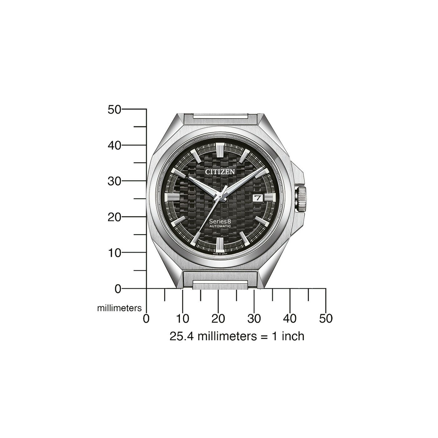 Citizen Automatisch horloge Series 8 Polshorloge, mechanisch horloge, herenhorloge, datum, saffierglas