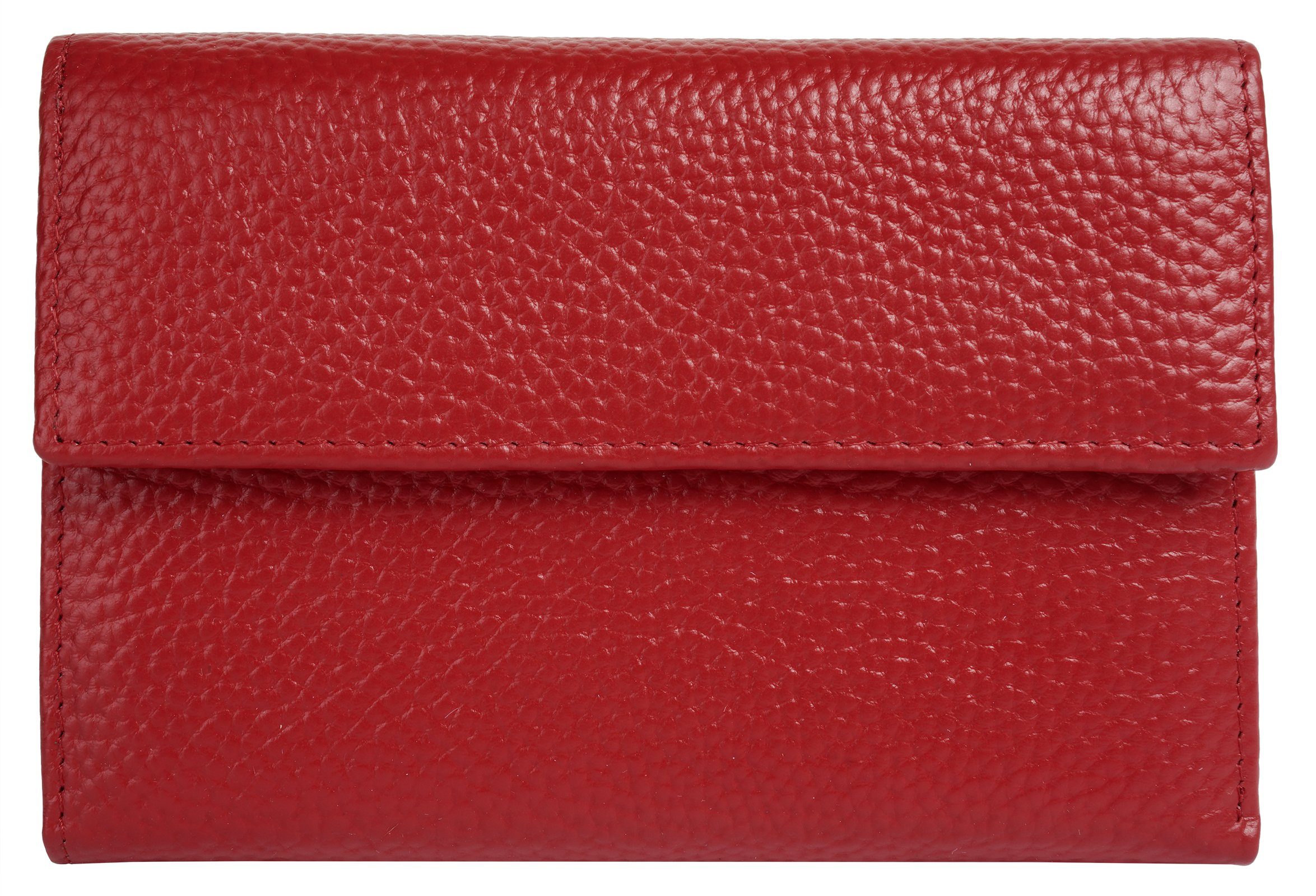 Samantha Look Portemonnee echt leder unisex portemonnees rood