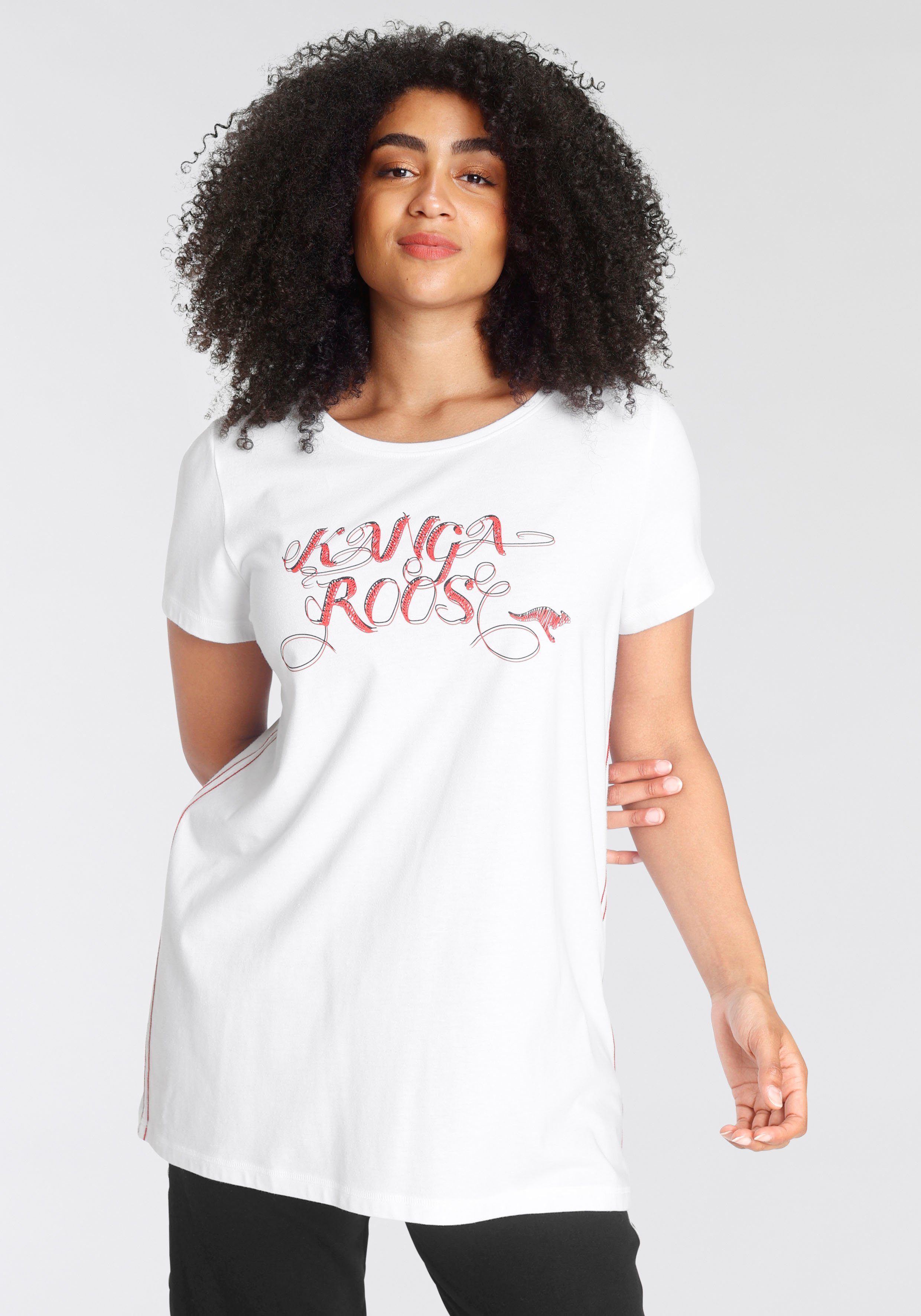 KangaROOS Lang shirt Korte mouw, figuuraccentuerende pasvorm (2-delig, Set van 2)