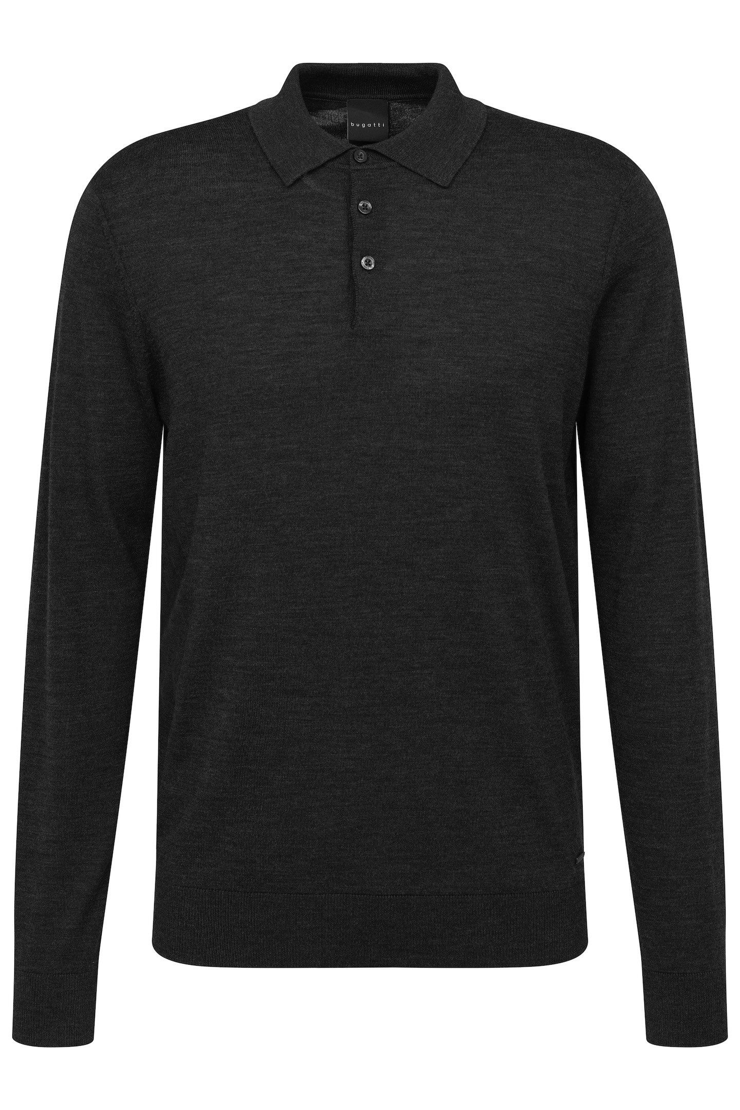 Bugatti Poloshirt met lange mouwen in een moderne look