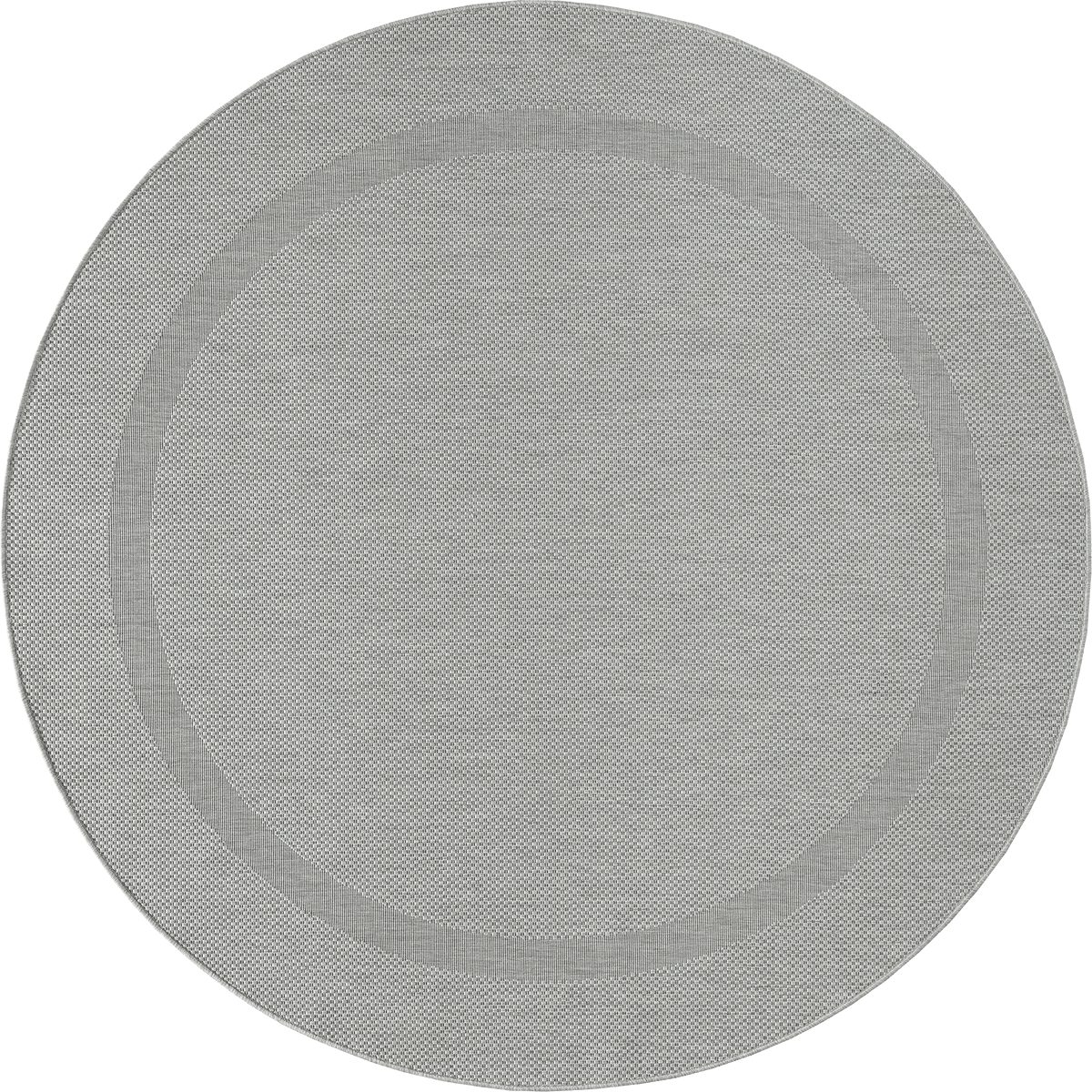 OTTO The carpet Vloerkleed Mistra round moderne robuuste binnen- en buitenkleed moderne vloerkleden maat Ø 160 cm x 1 mm grijs