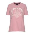 superdry t-shirt met grote logoprint roze