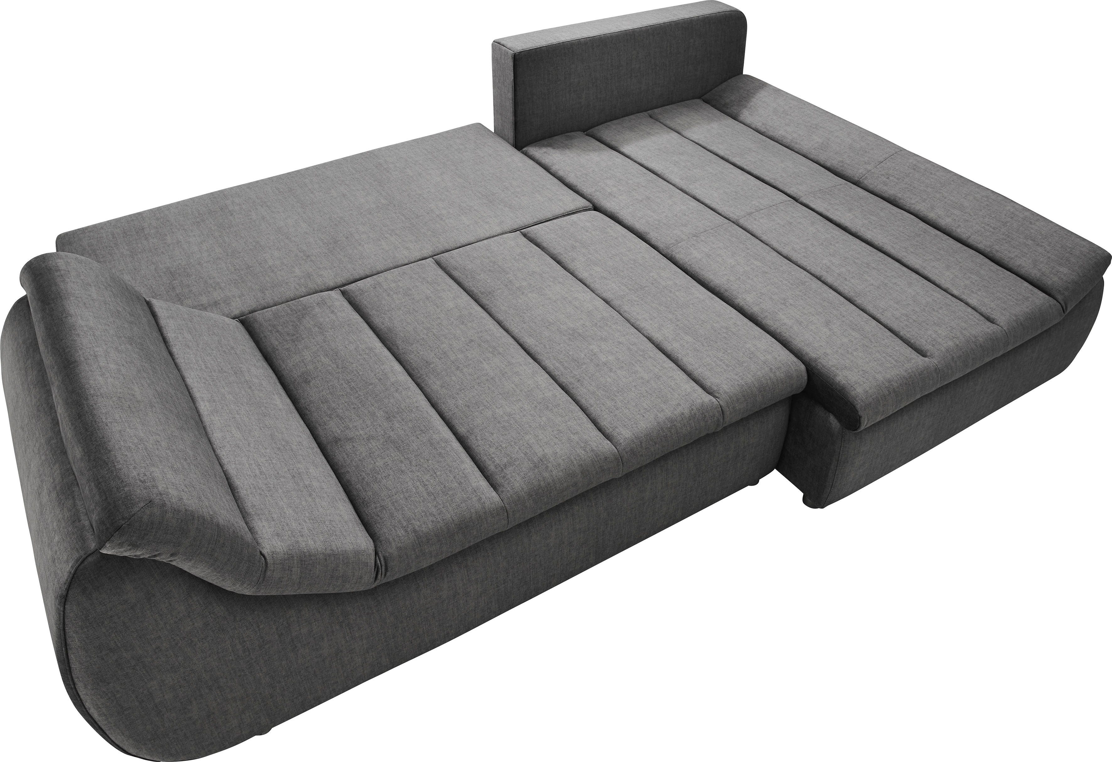 INOSIGN Hoekbank Imola elegant en modern, actuele stiksels in de zitting, comfortabel, L-vorm