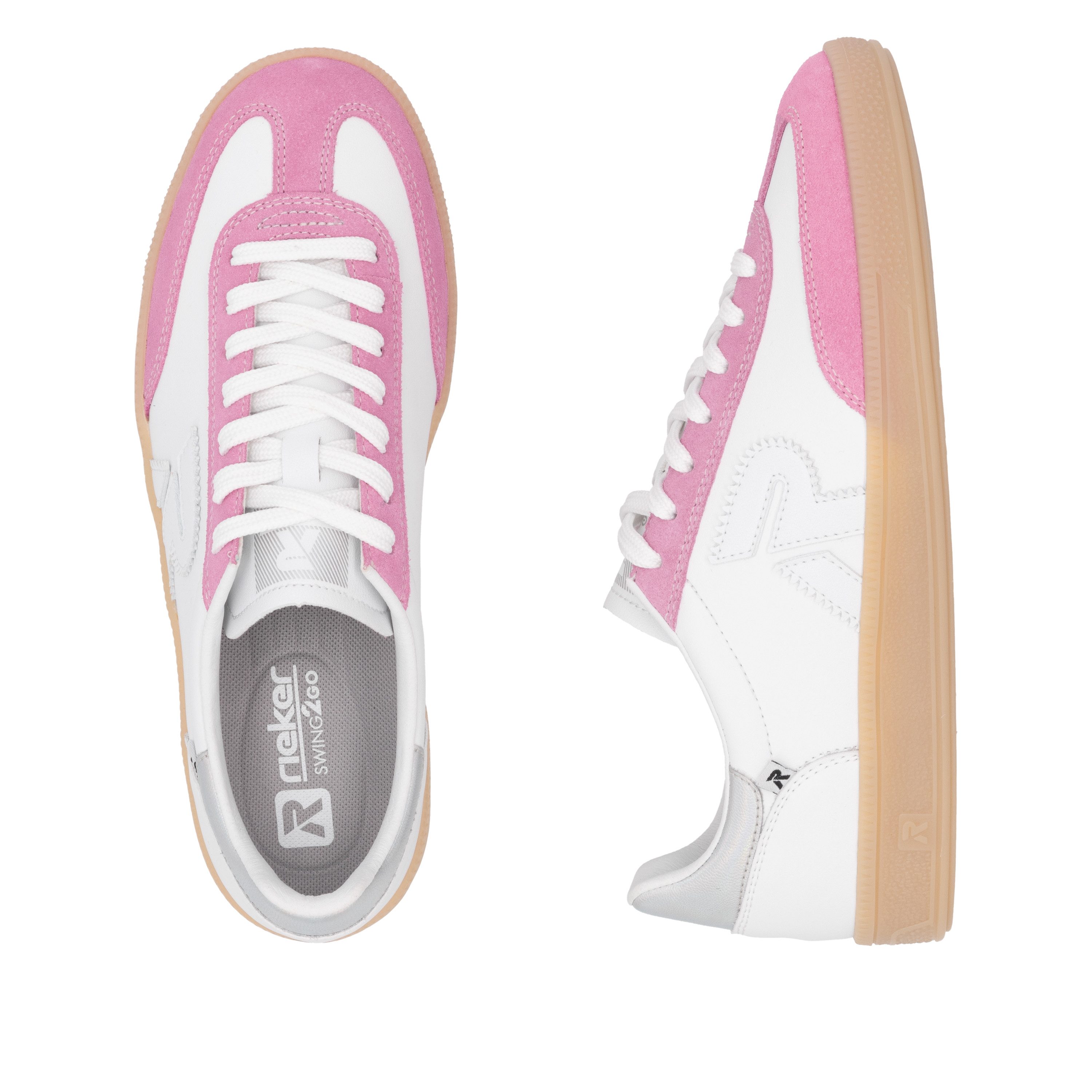 RIEKER Sport Sneakers San Diego Swing2GO , retro-sneaker, vrijetijdsschoen, lage schoen met uitneembaar voetbed