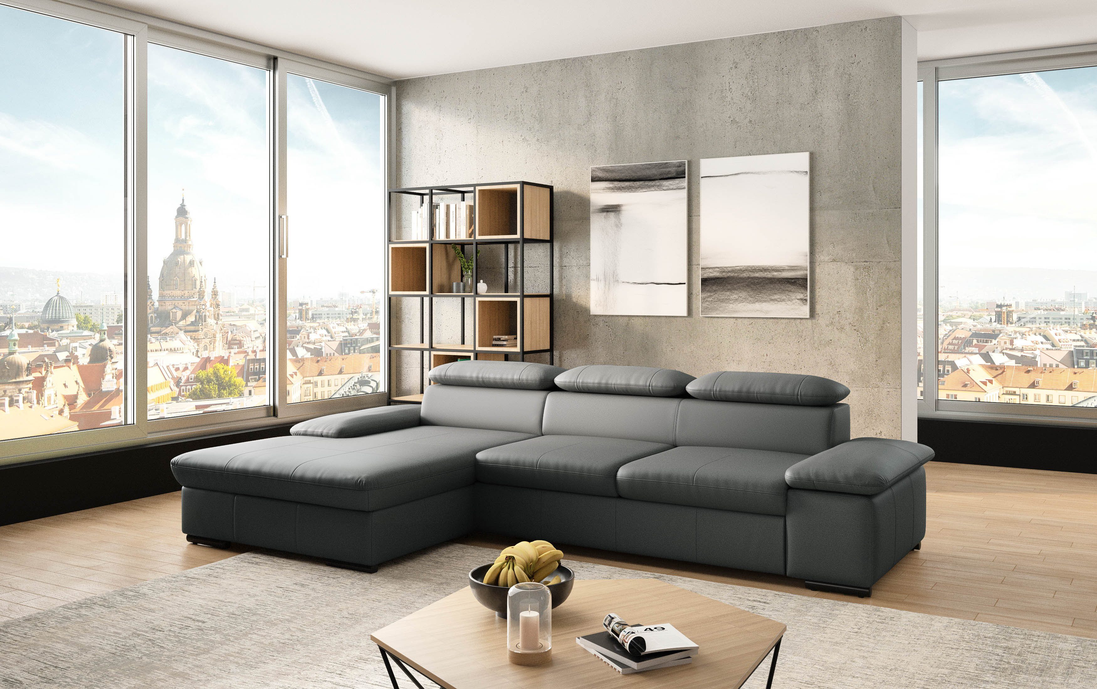 sit&more Hoekbank Alcudia L-vorm optioneel met slaapfunctie