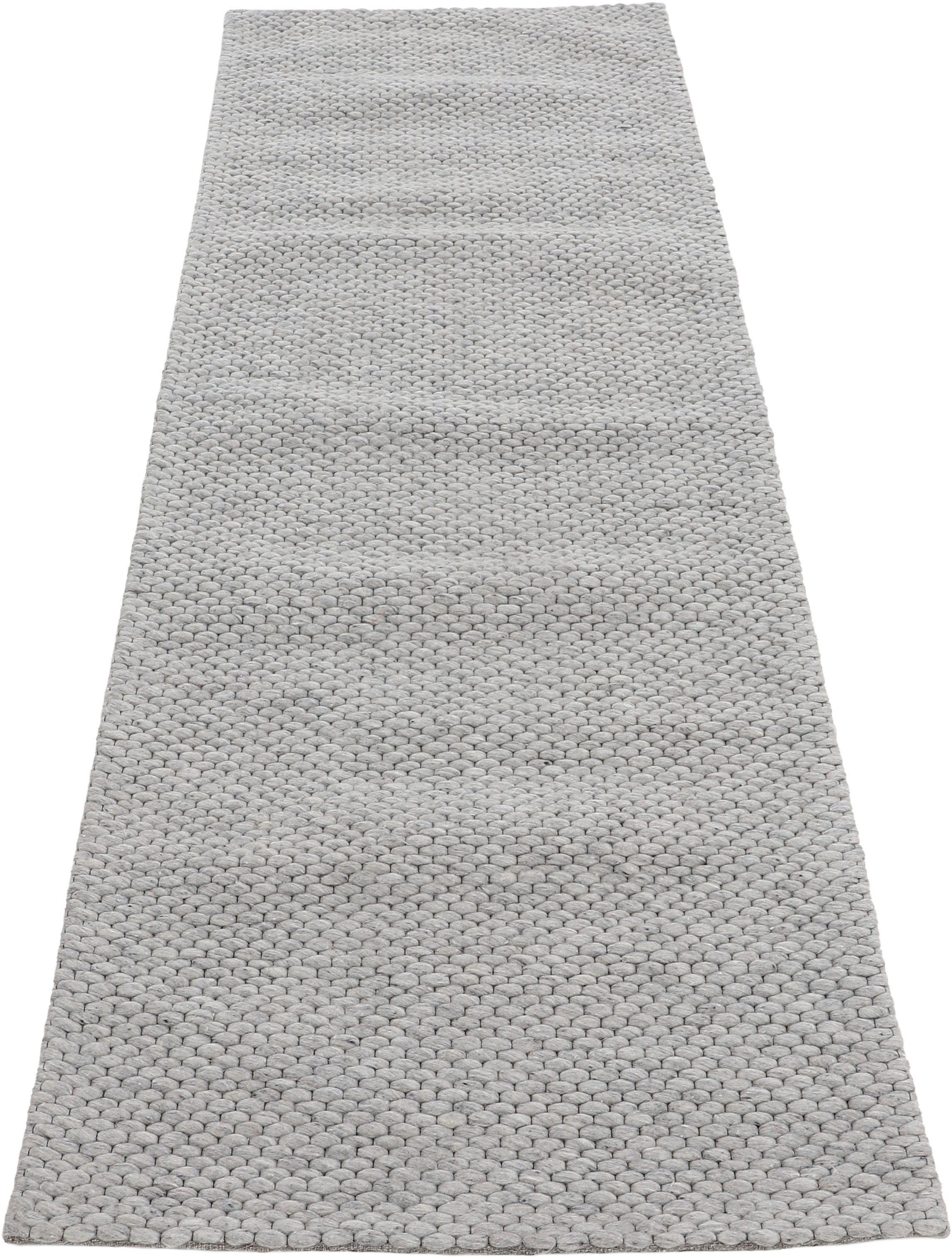 carpetfine Loper Sina Handgeweven tapijt, 100% wol, gemêleerd, handgeweven, zacht & knuffelig