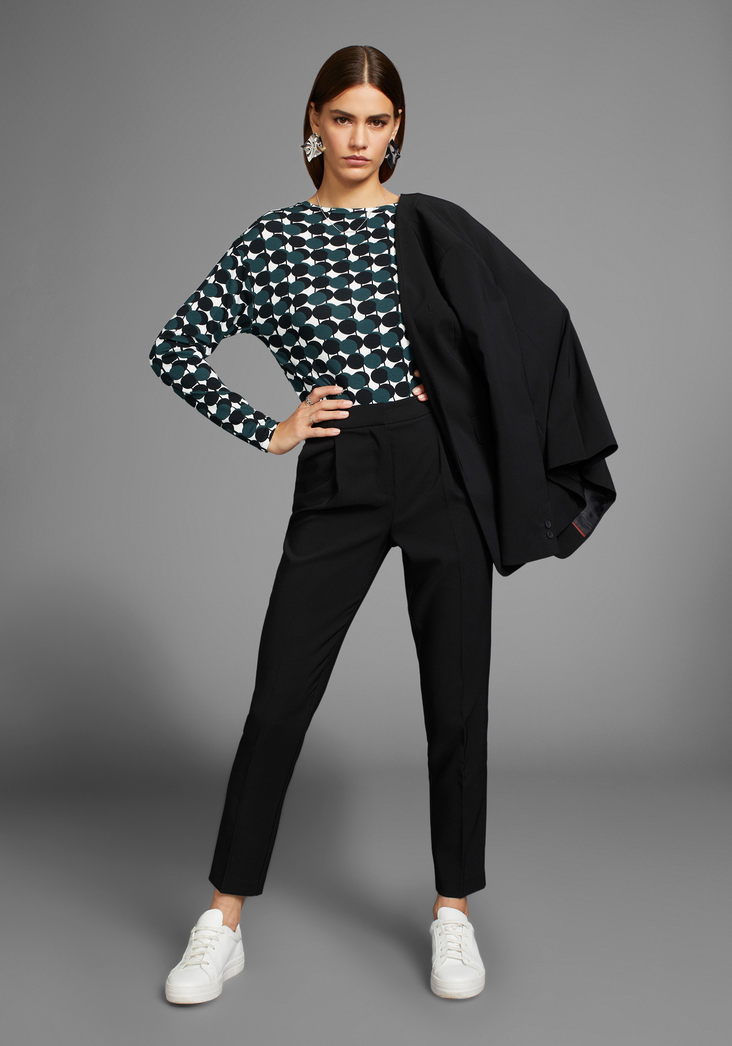HECHTER PARIS Shirt met lange mouwen met mooie all-over print